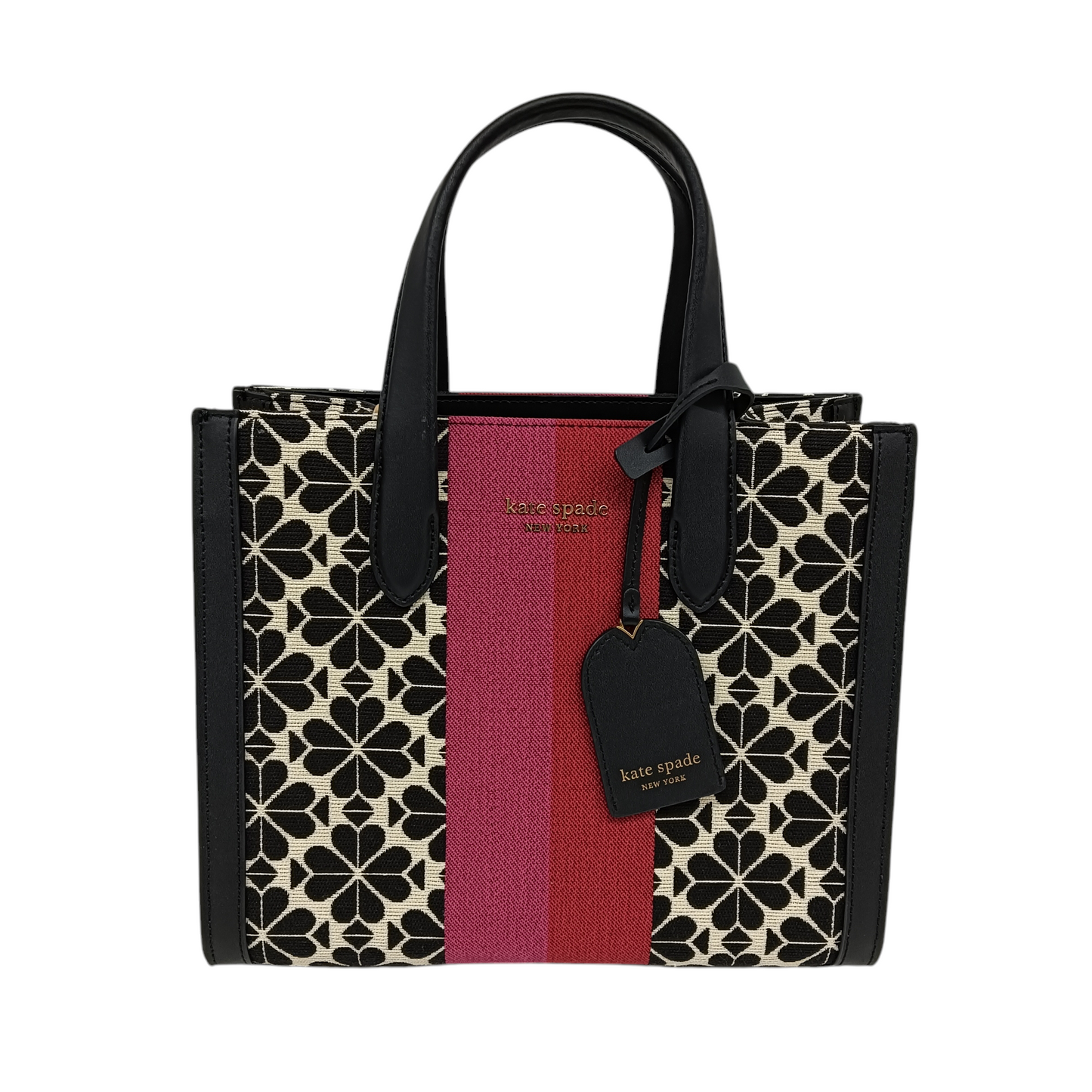 KATE SPADE 2WAY Bag K6840 Rank A Black/Pink/Red