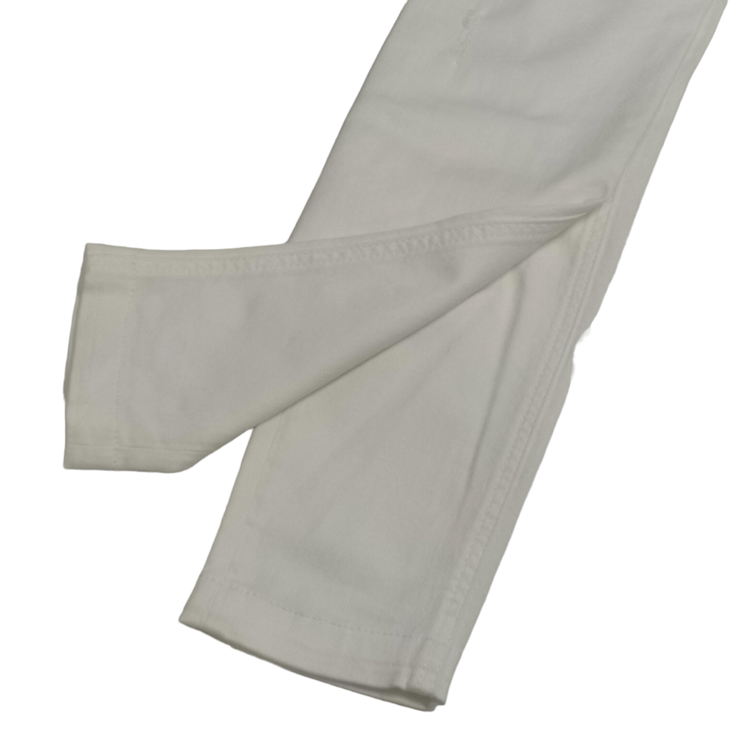 DOLCE & GABBANA Pants Lady's White Pretty FTAQWD G890C Ceramic Flower