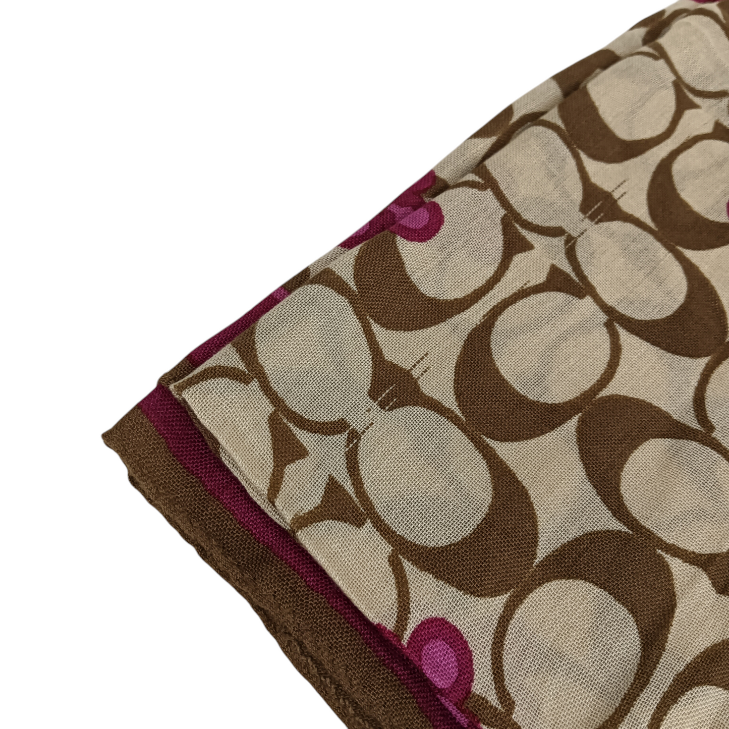 COACH Scarf Rank(B) Brown/Purple Damage