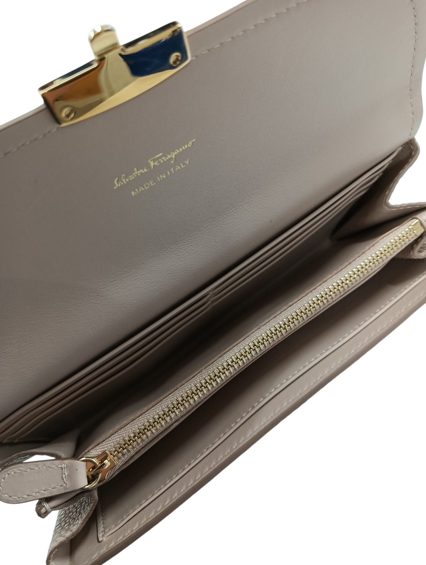Salvatore Ferragamo Long Wallet Beige KM-22 C224