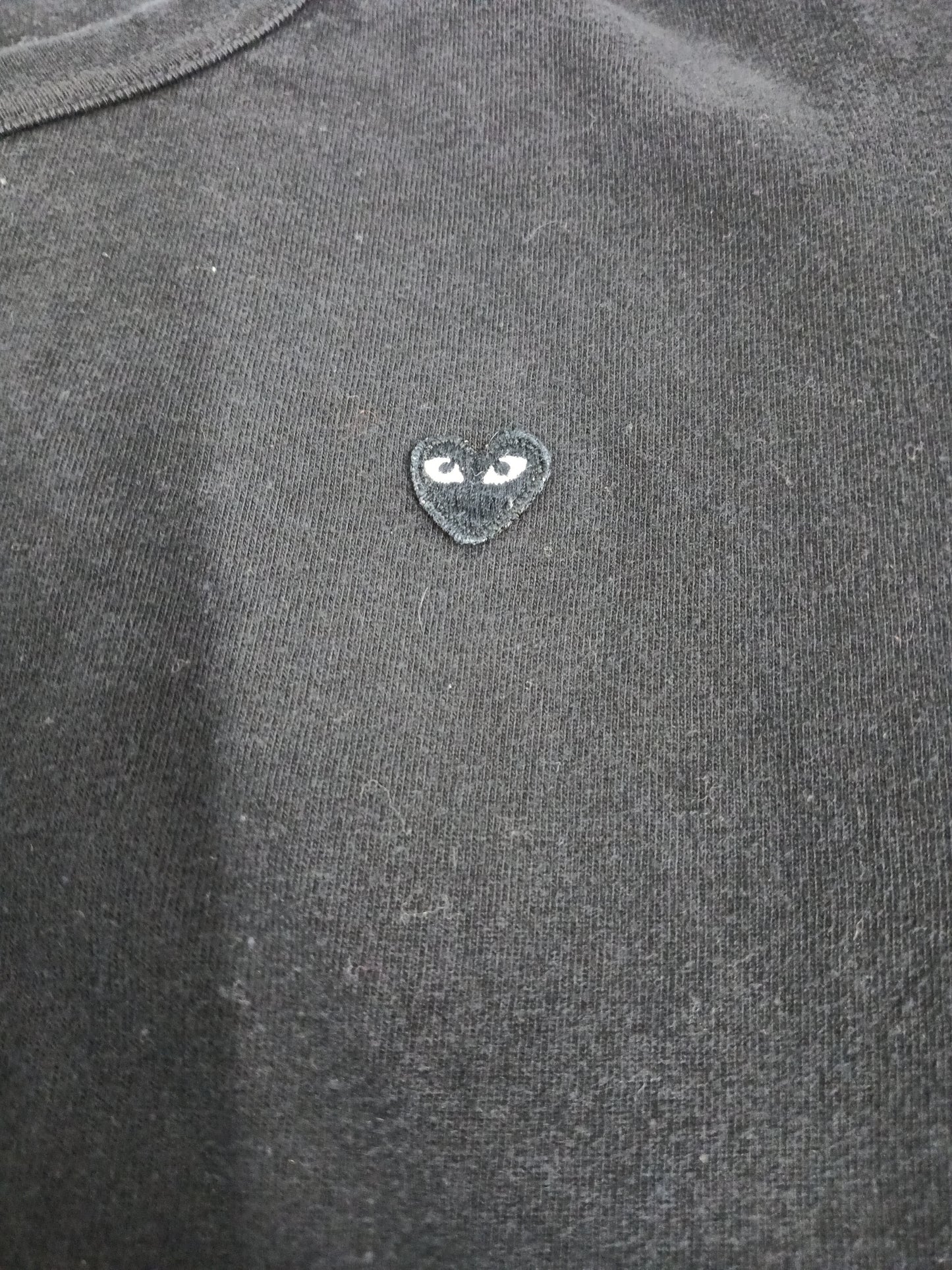 PLAY COMME DES GARCONS T-SHIRT SIZE M MENS BLACK AZ-T202