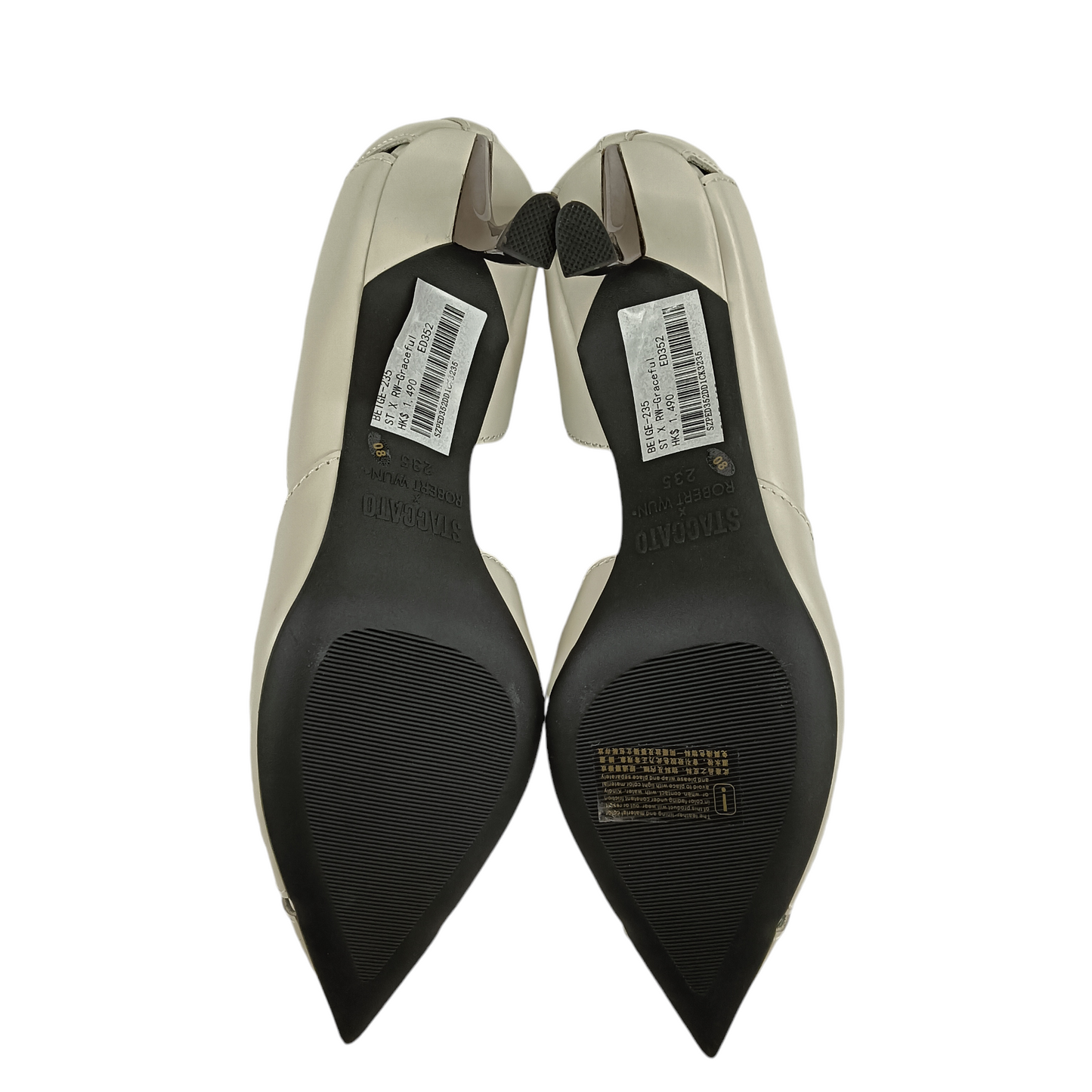 STACCATO Pumps 23.5 Lady's lvory Rank A