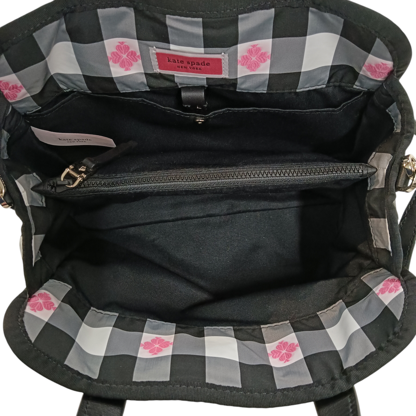 KATE SPADE 2WAY BAG BLACK/WHITE