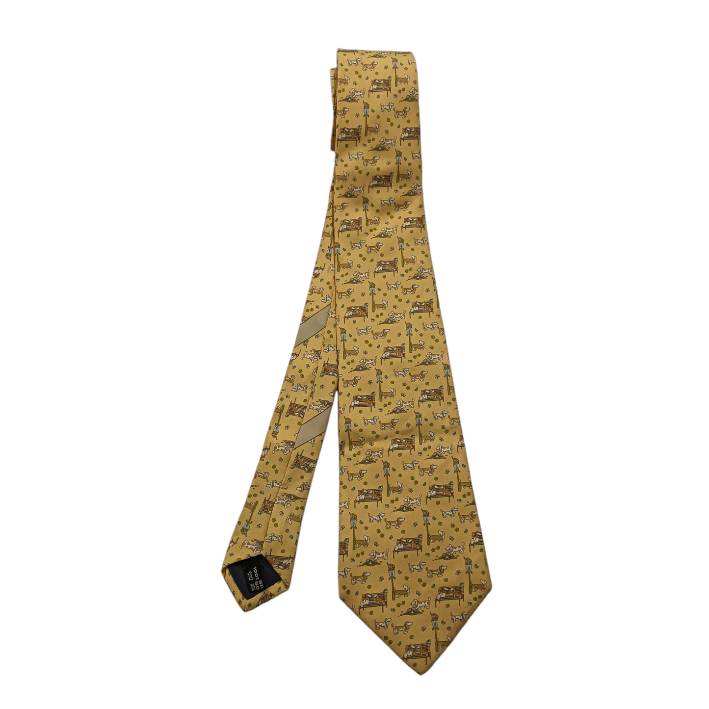 SALVATORE FERRAGAMO NECKTIE YELLOW
