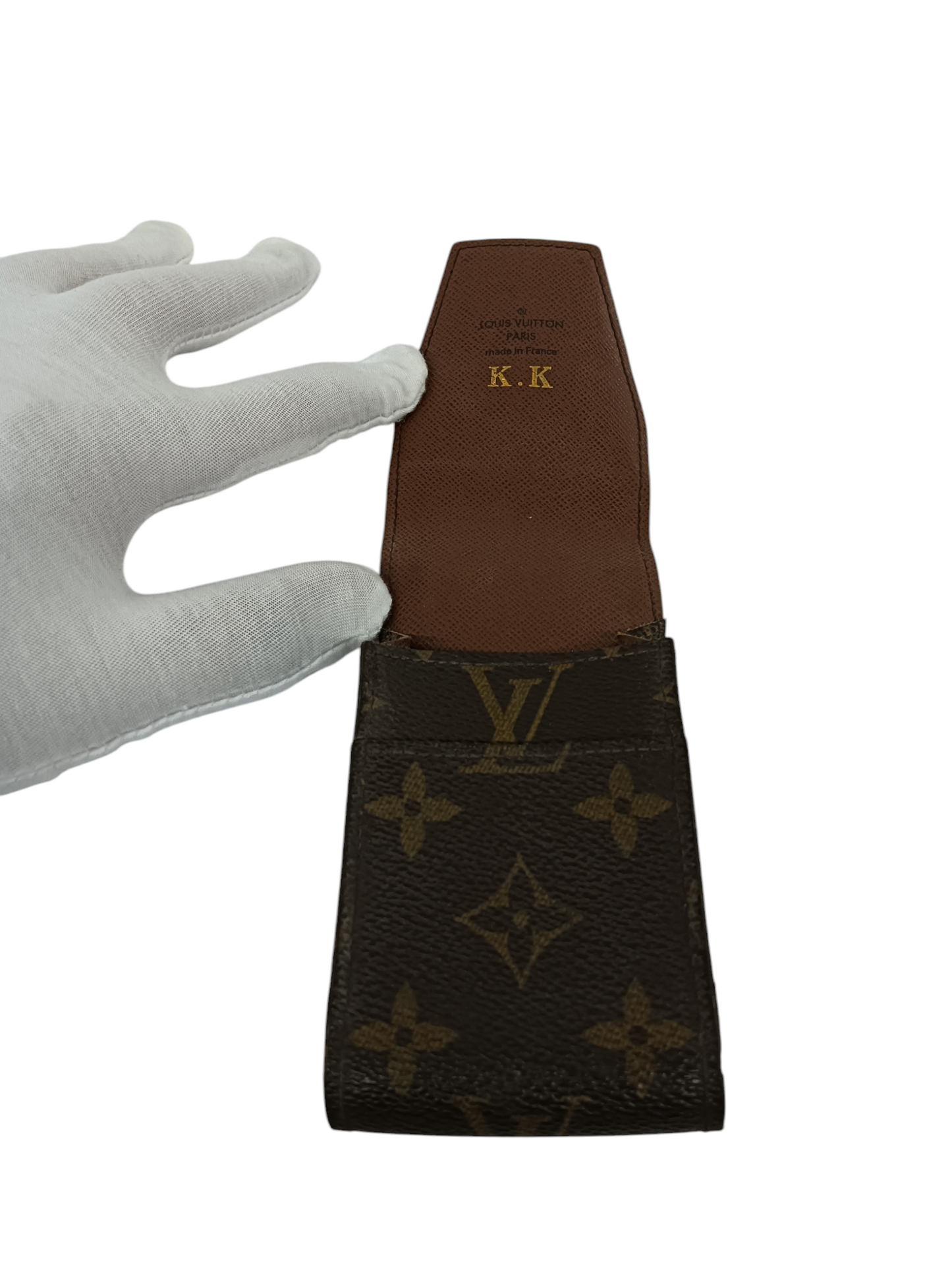 LOUIS VUITTON Case Monogram M63024 Rank (B) Brown CT5008 *Name*