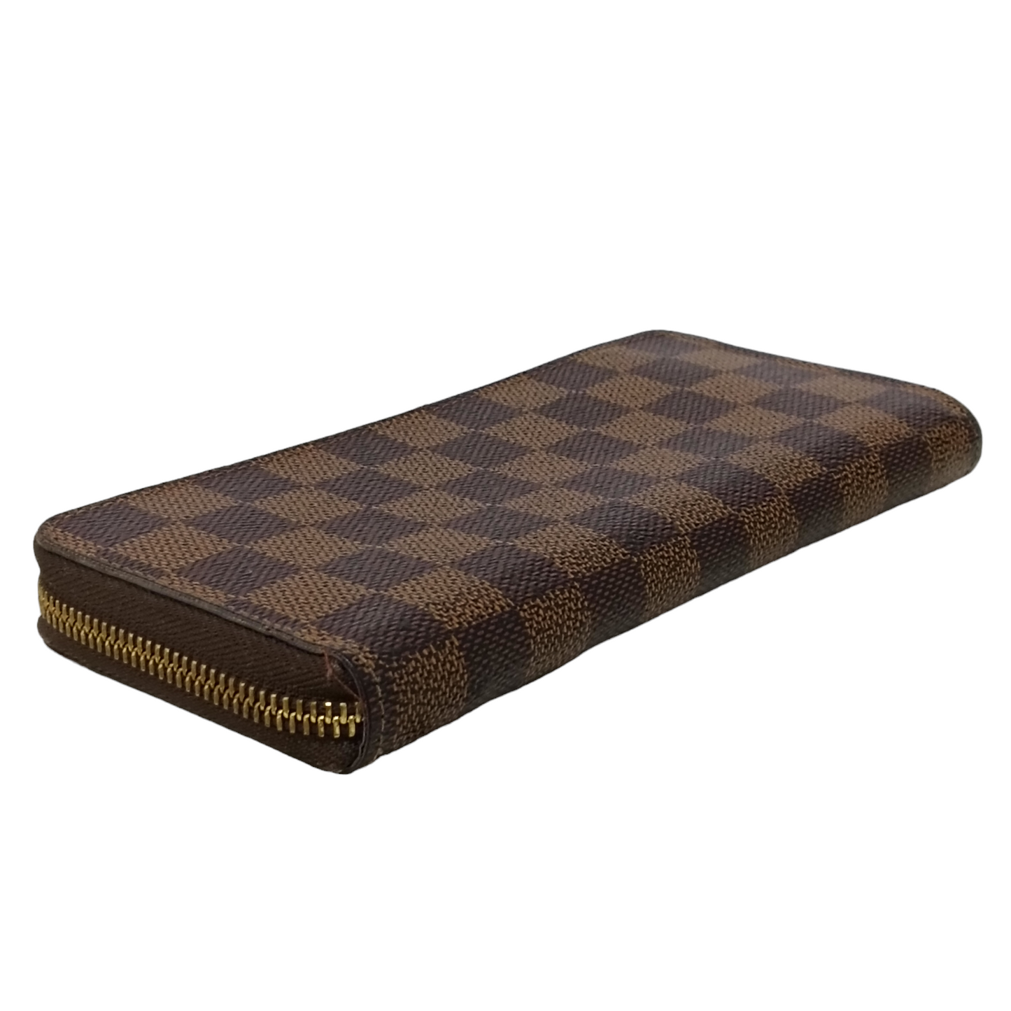 LOUIS VUITTON Long Wallet Damier Brown CA3147 Round Zip
