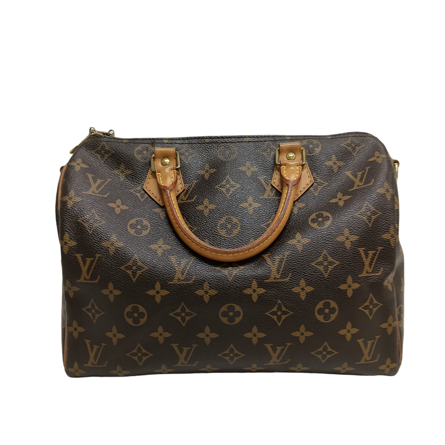 LOUIS VUITTON Boston Bag Monogram Brown Speedy 30 Bandouliere M41112