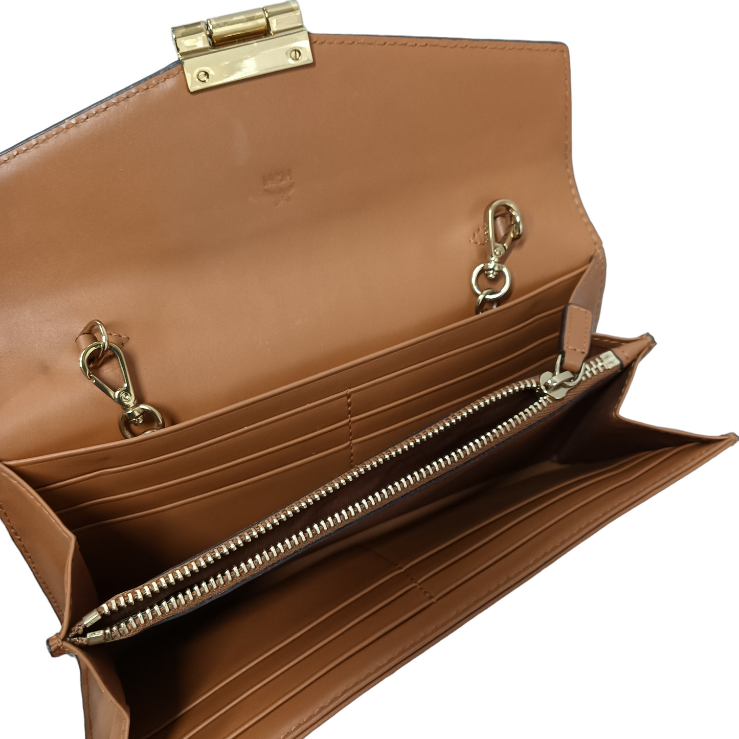 MCM Wallet Shoulder Bag Brown MYL8SPA11C0001