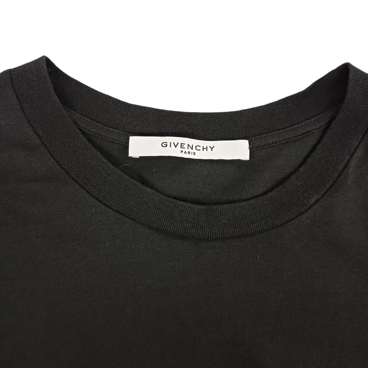 GIVENCHY T-shirt SIZE S Mens Black BW704R3Z0Z *Stain RANK (B)