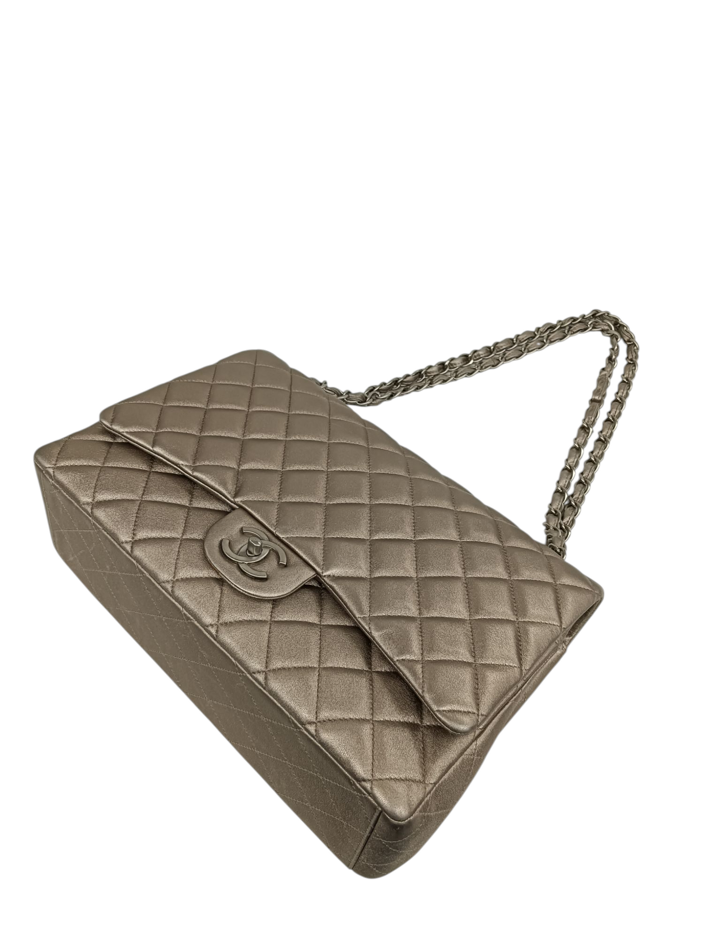 CHANEL Shoulder Bag 14870714 Gold With Garantee Card