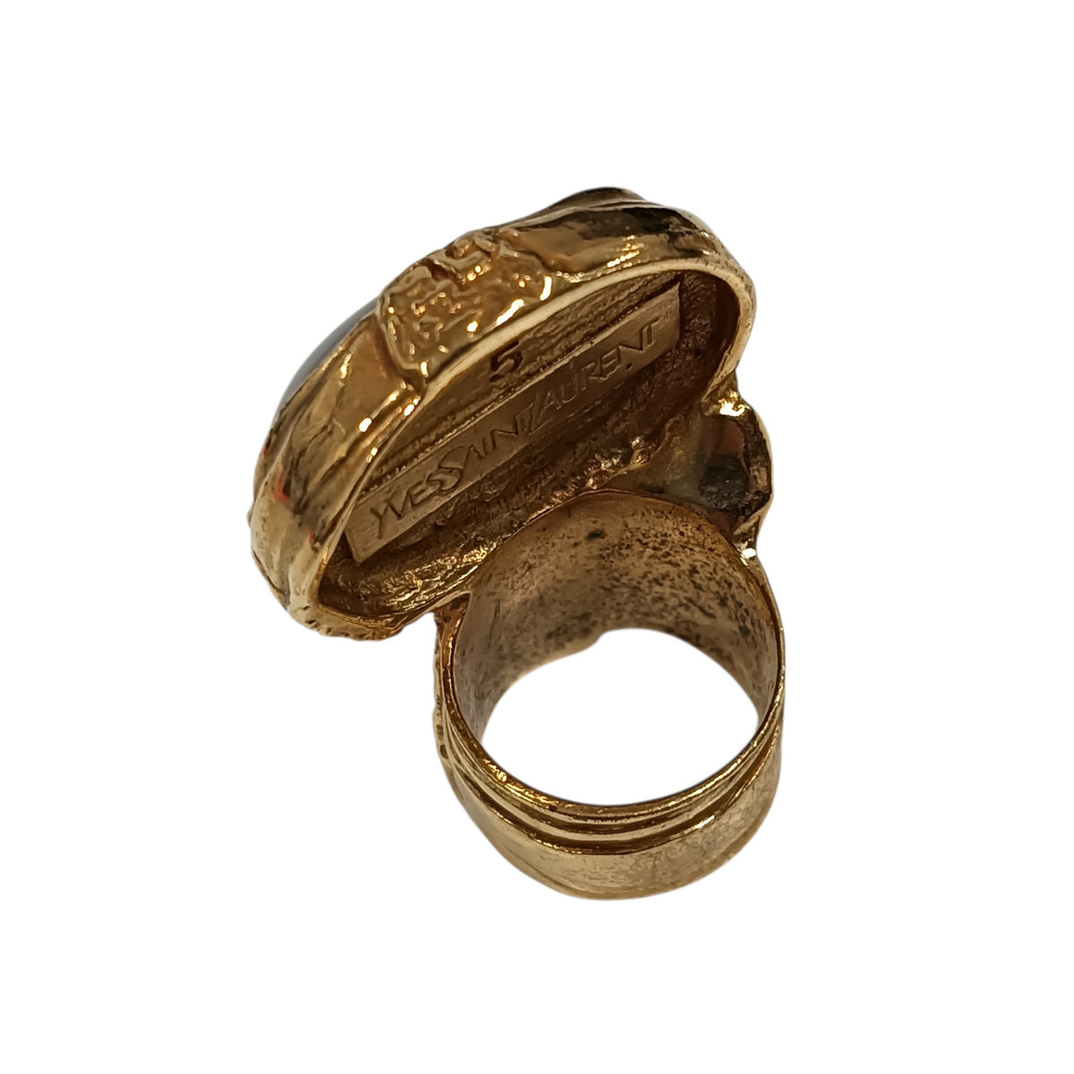 Yves Saint Laurent Ring Arty Vintage Size 5