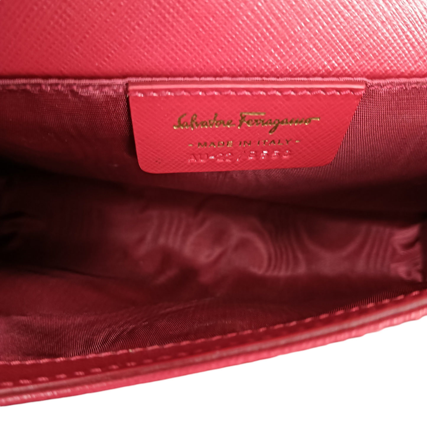 SALVATORE FERRAGAMO Shoulder Bag AU-22/B558 Red Rank (AB)