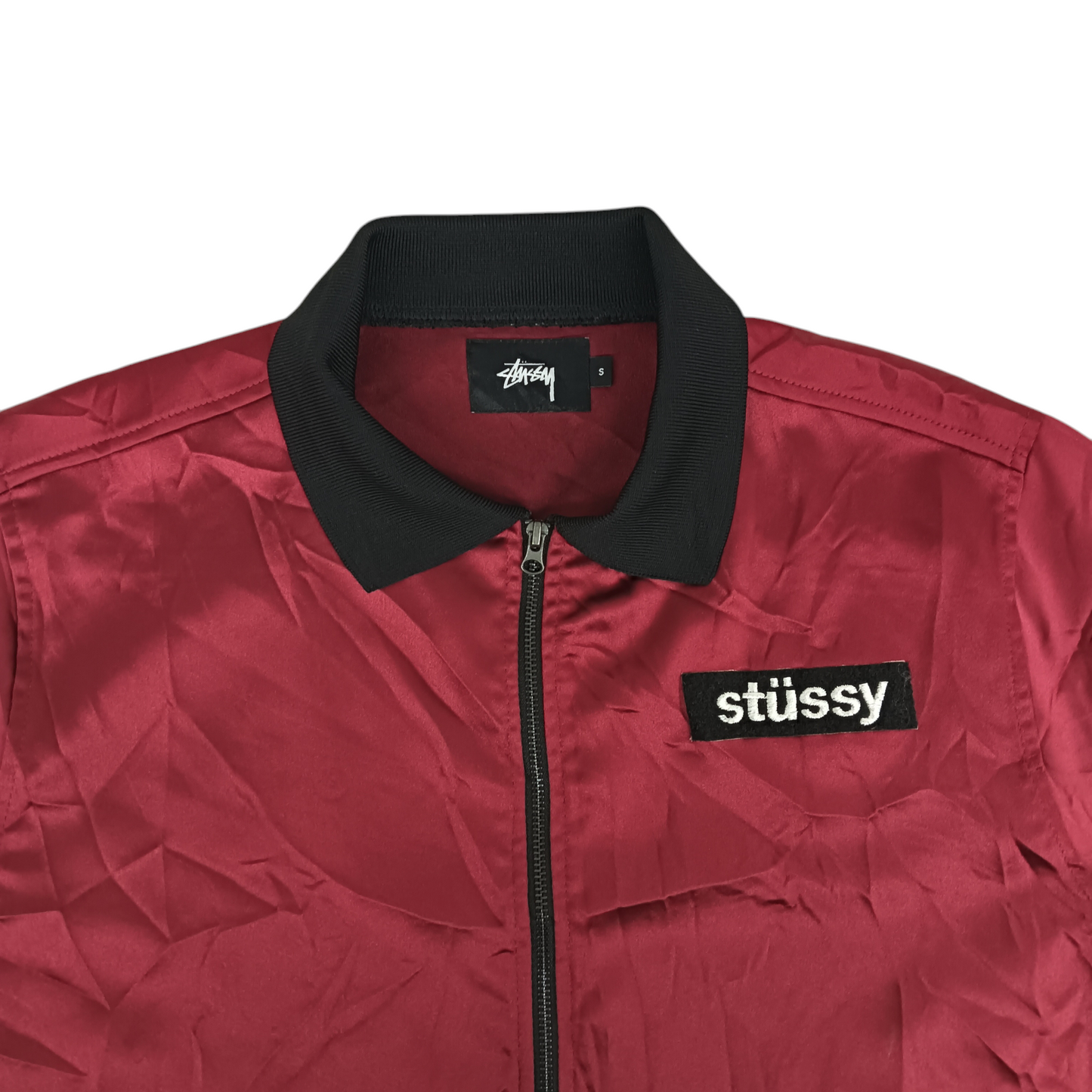 STUSSY Clothes Size S Lady's Burgundy RN4974 CA28629