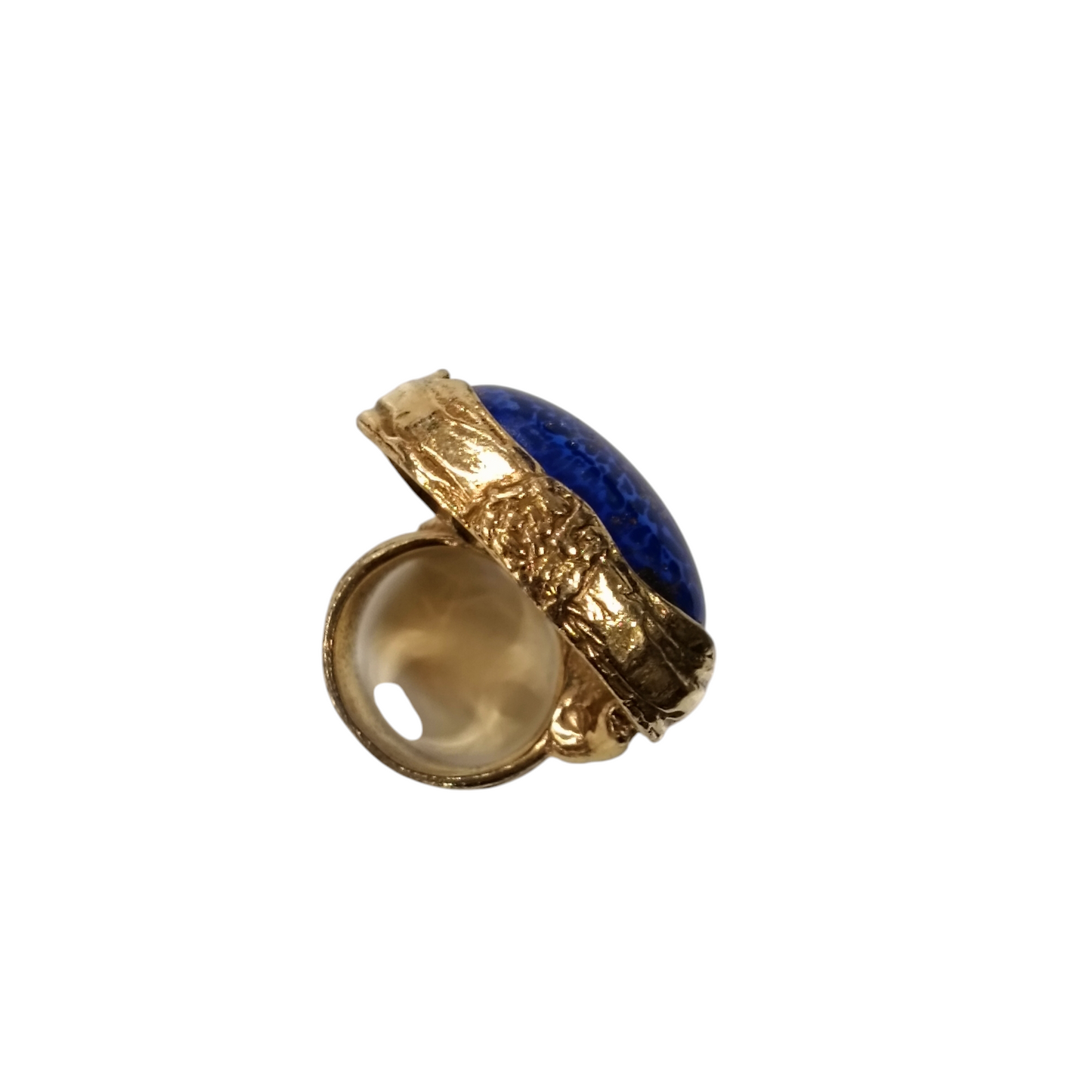 Yves Saint Laurent Ring Gold/Navy Arty Vintage