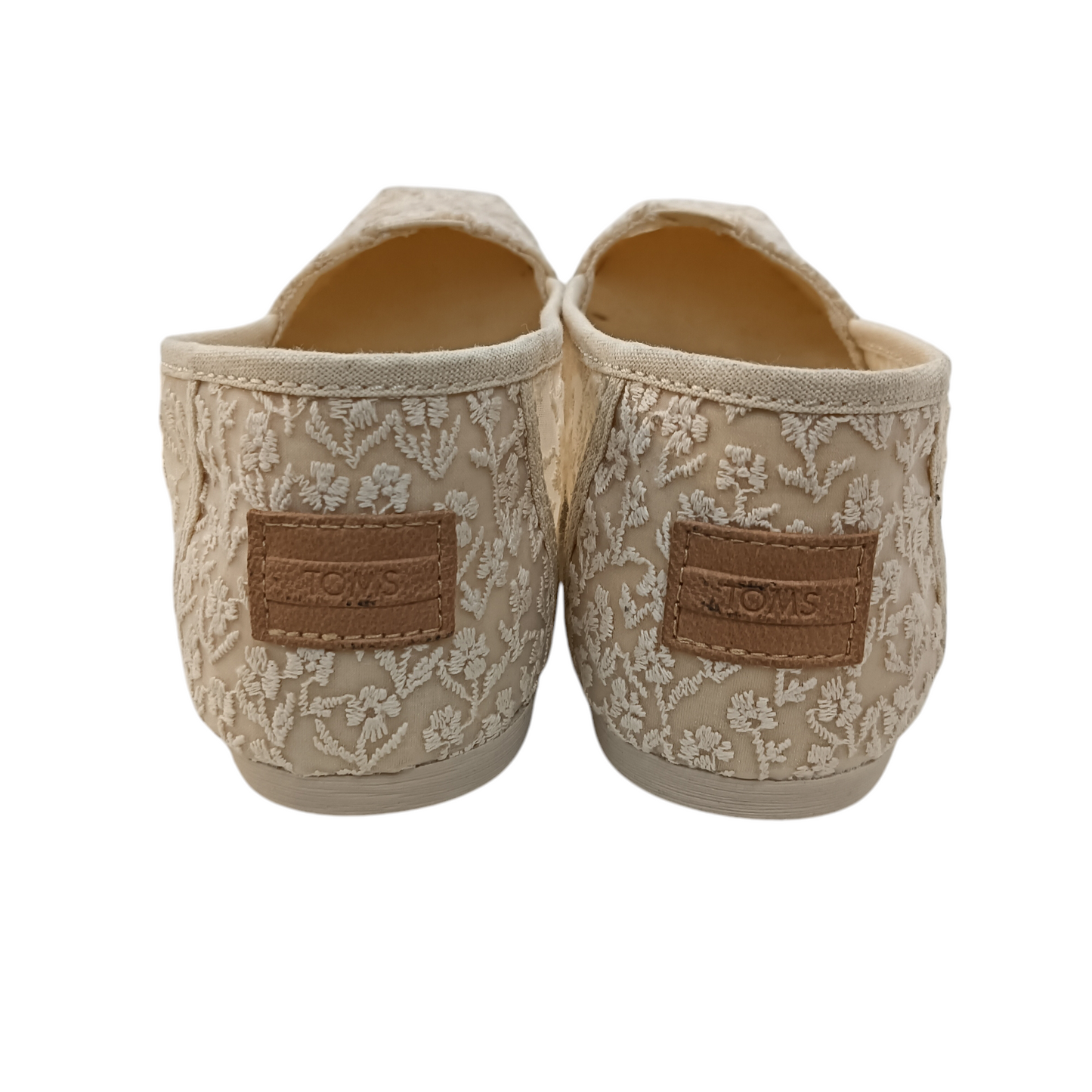 TOMS SLIP-ON SIZE 36 BEIGE