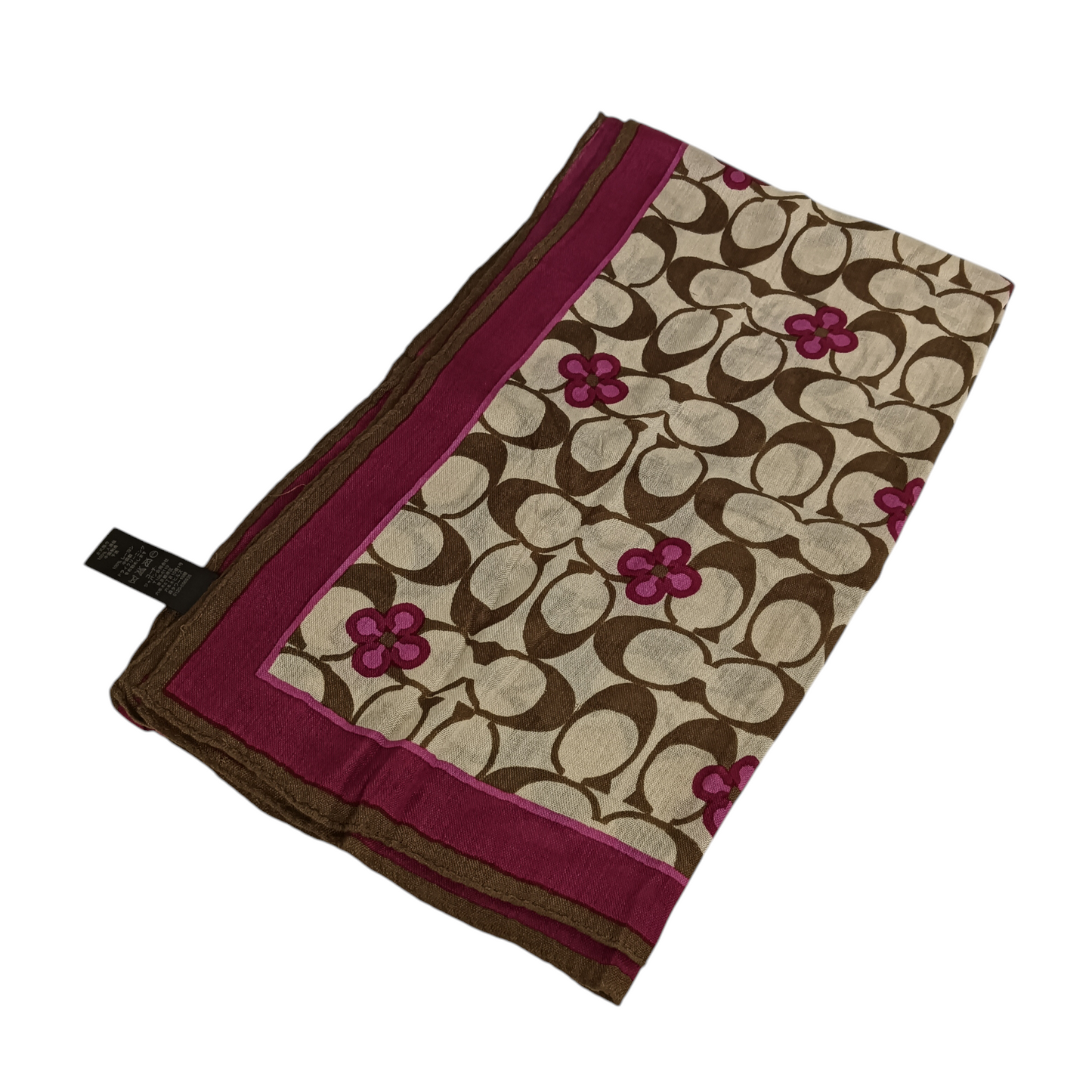 COACH Scarf Rank(B) Brown/Purple Damage