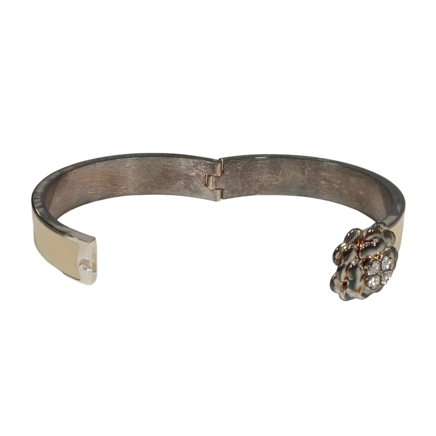 FOLLI FOLLIE BANGLE IVORY/SILVER CLOVER