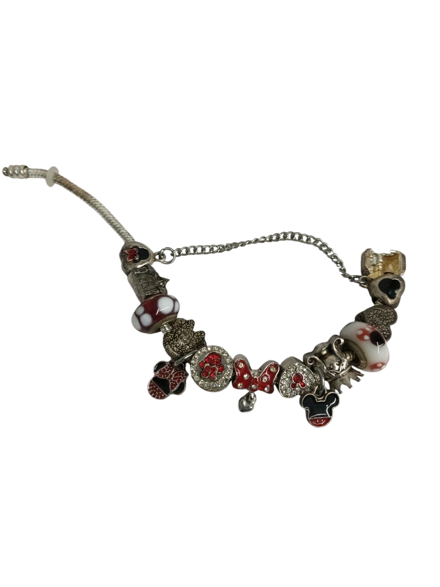 PANDORA BRACELET 12 CHARM RANK(B) *STAIN/DAMAGE
