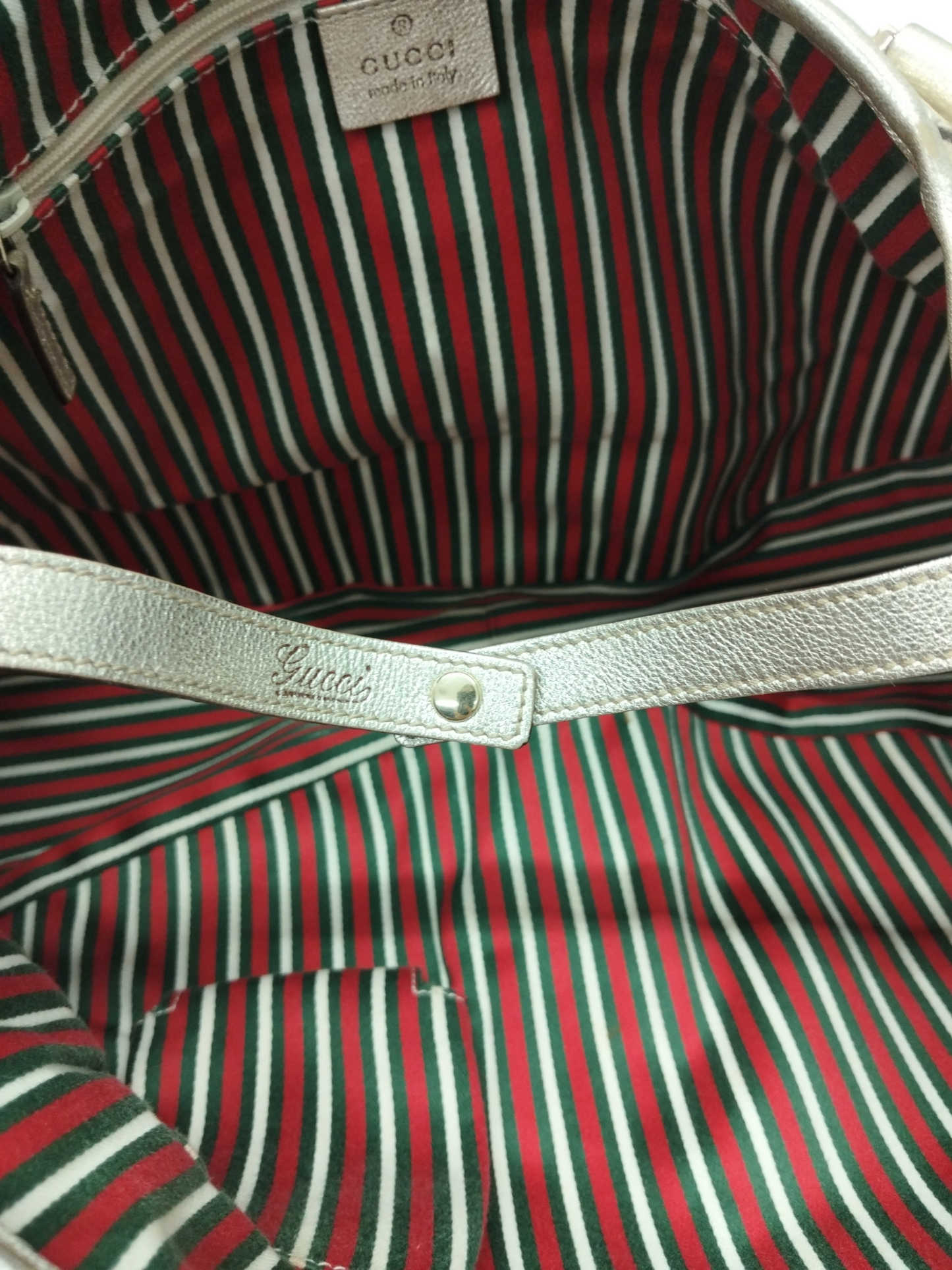 GUCCI TOTE BAG 130736 BEIGE RANK (B) STAIN 002122