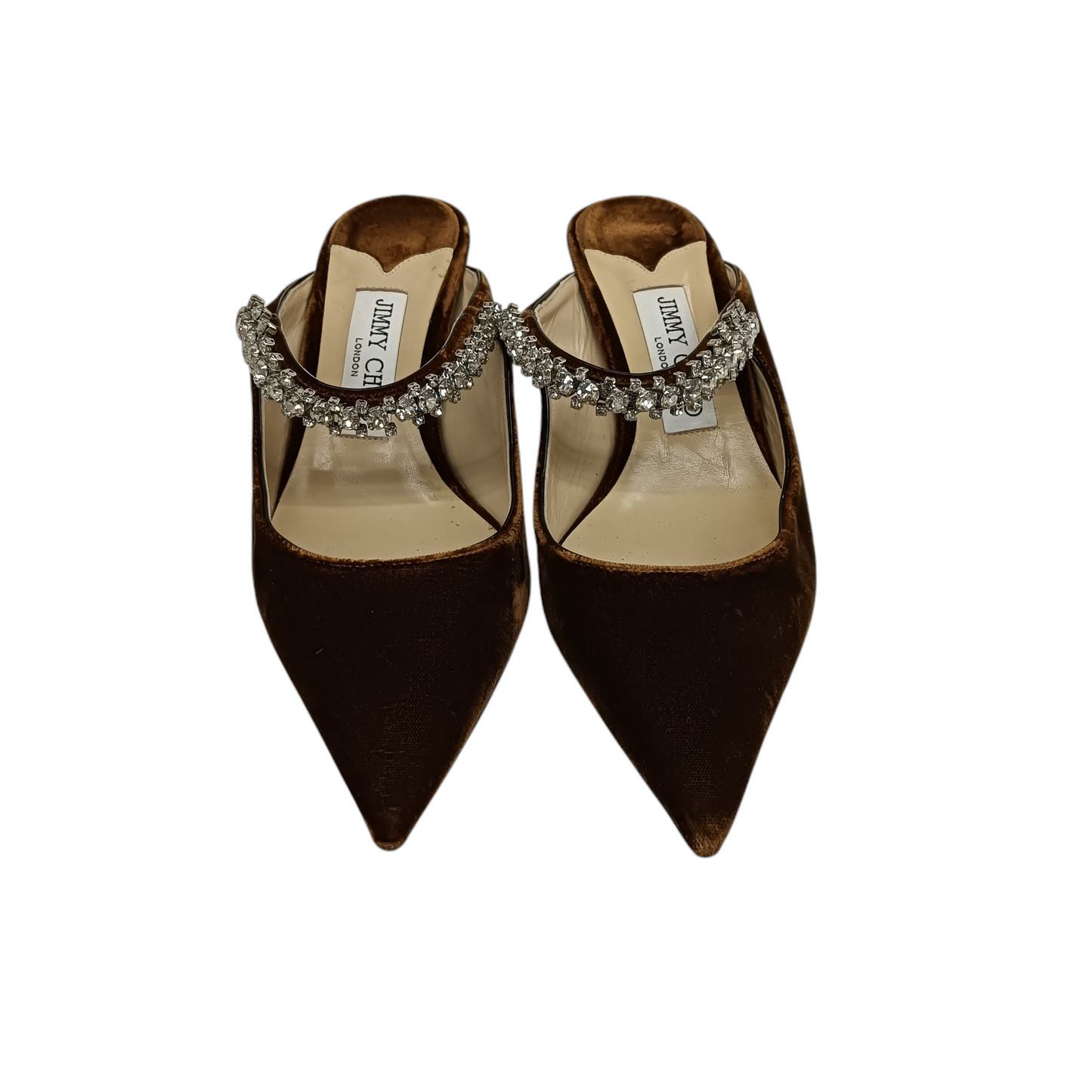 JIMMY CHOO Pumps 37 1/2 Lady's Brown Rank(B)