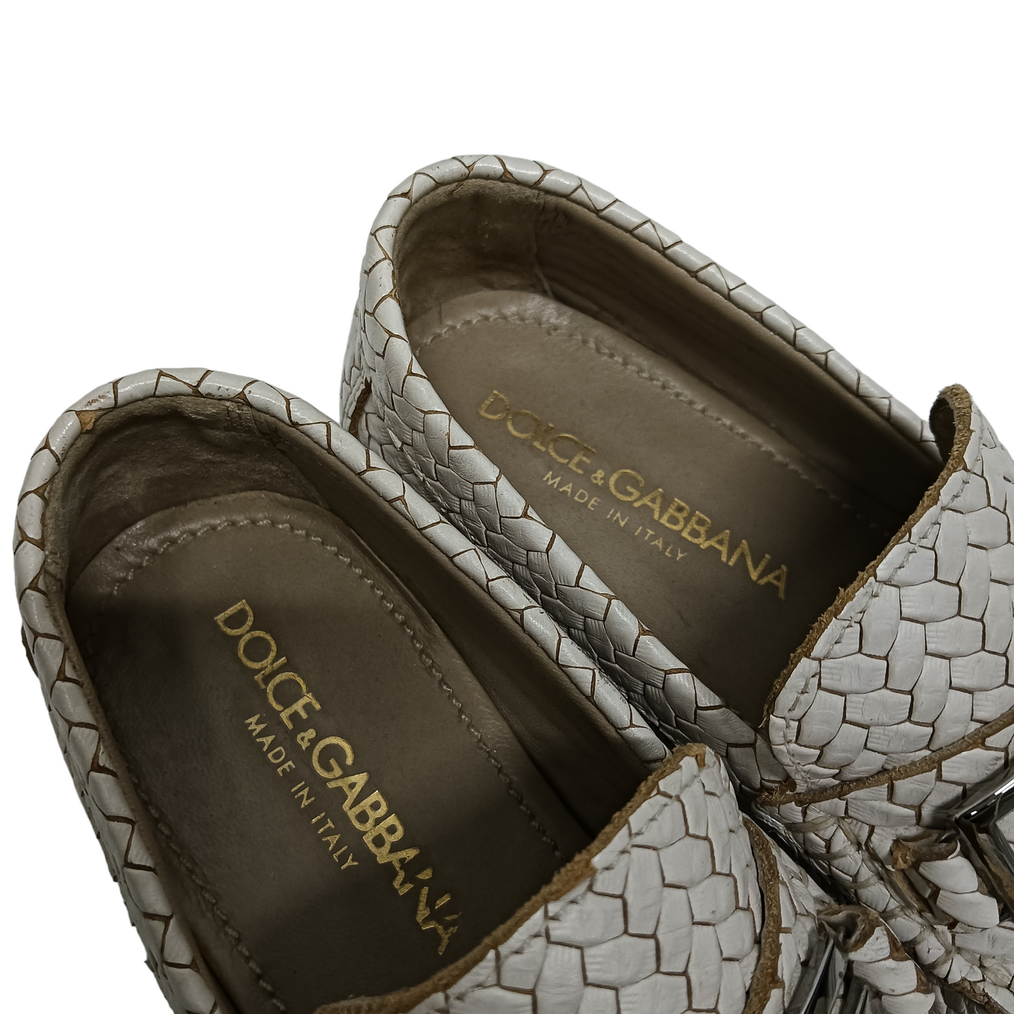 DOLCE & GABBANA Shoes Mens White Size 38
