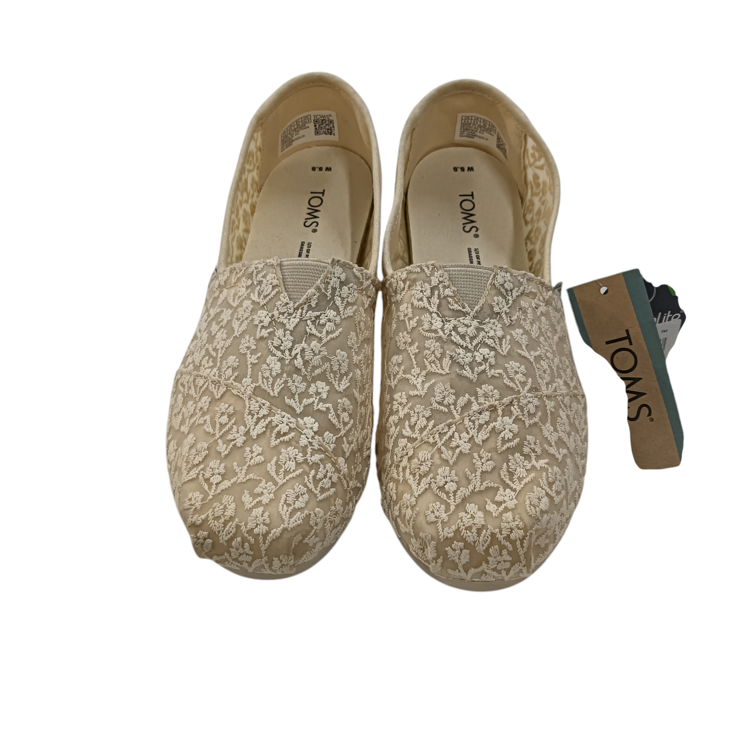 TOMS SLIP-ON SIZE 36 BEIGE