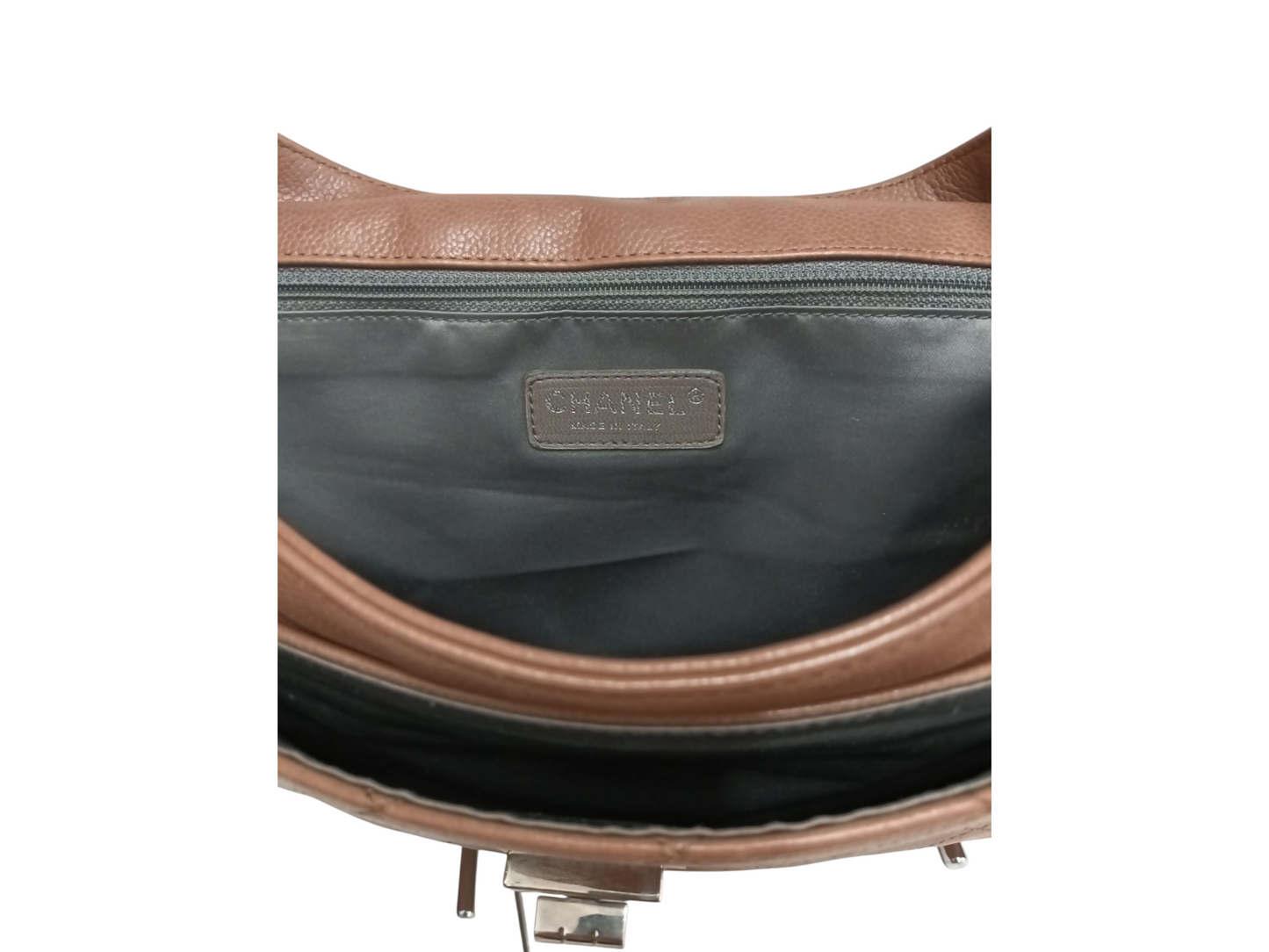 CHANEL Shoulder Bag matrasse Brown 1299