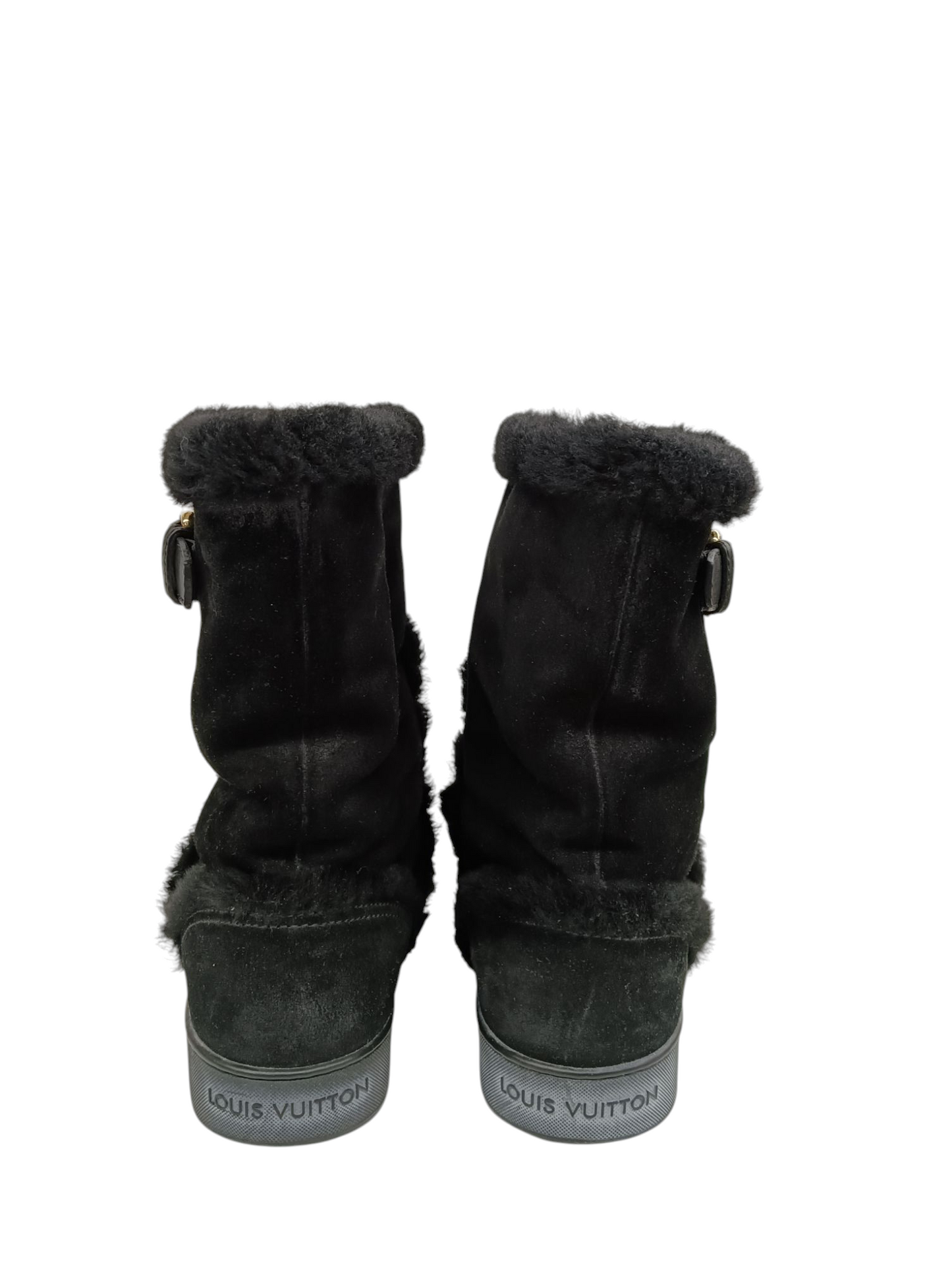 LOUIS VUITTON Boots size 37.5 cm Lady's Black CL0143