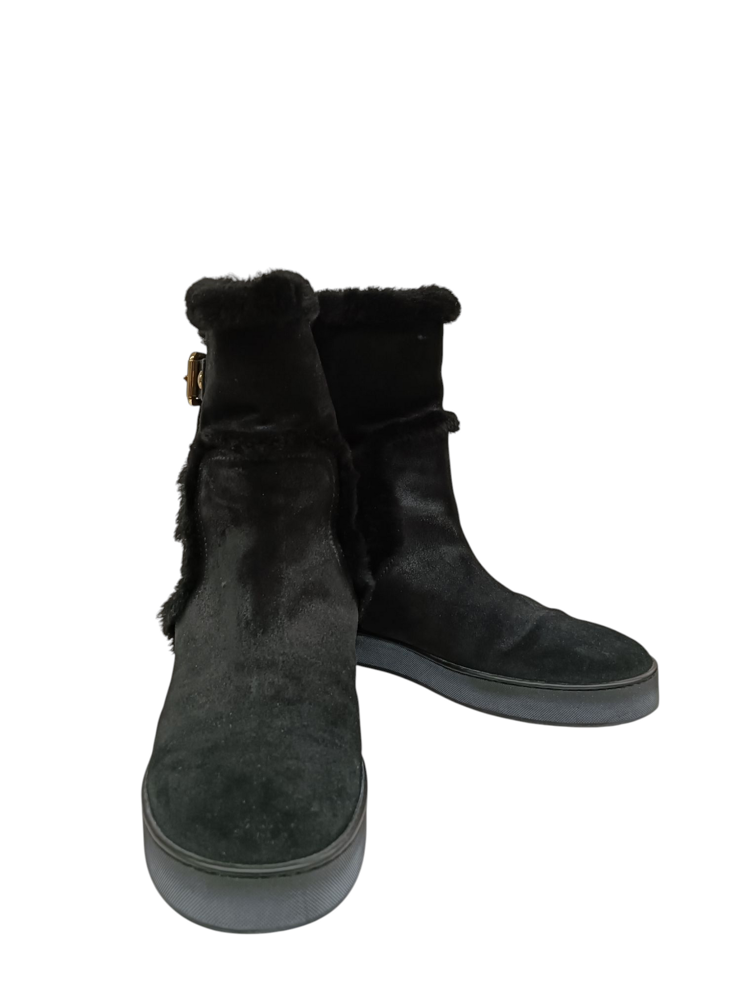 LOUIS VUITTON Boots size 37.5 cm Lady's Black CL0143