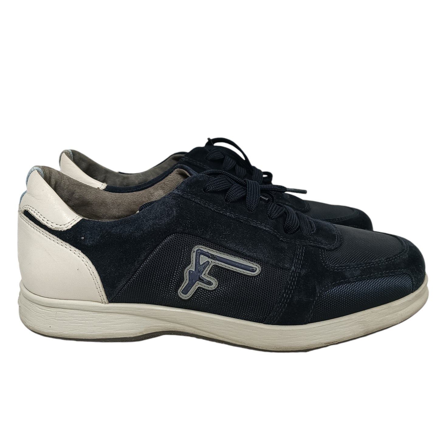 FERRAGAMO WORLD SNEAKER 6.5 23035 MENS NAVY RANK (B)