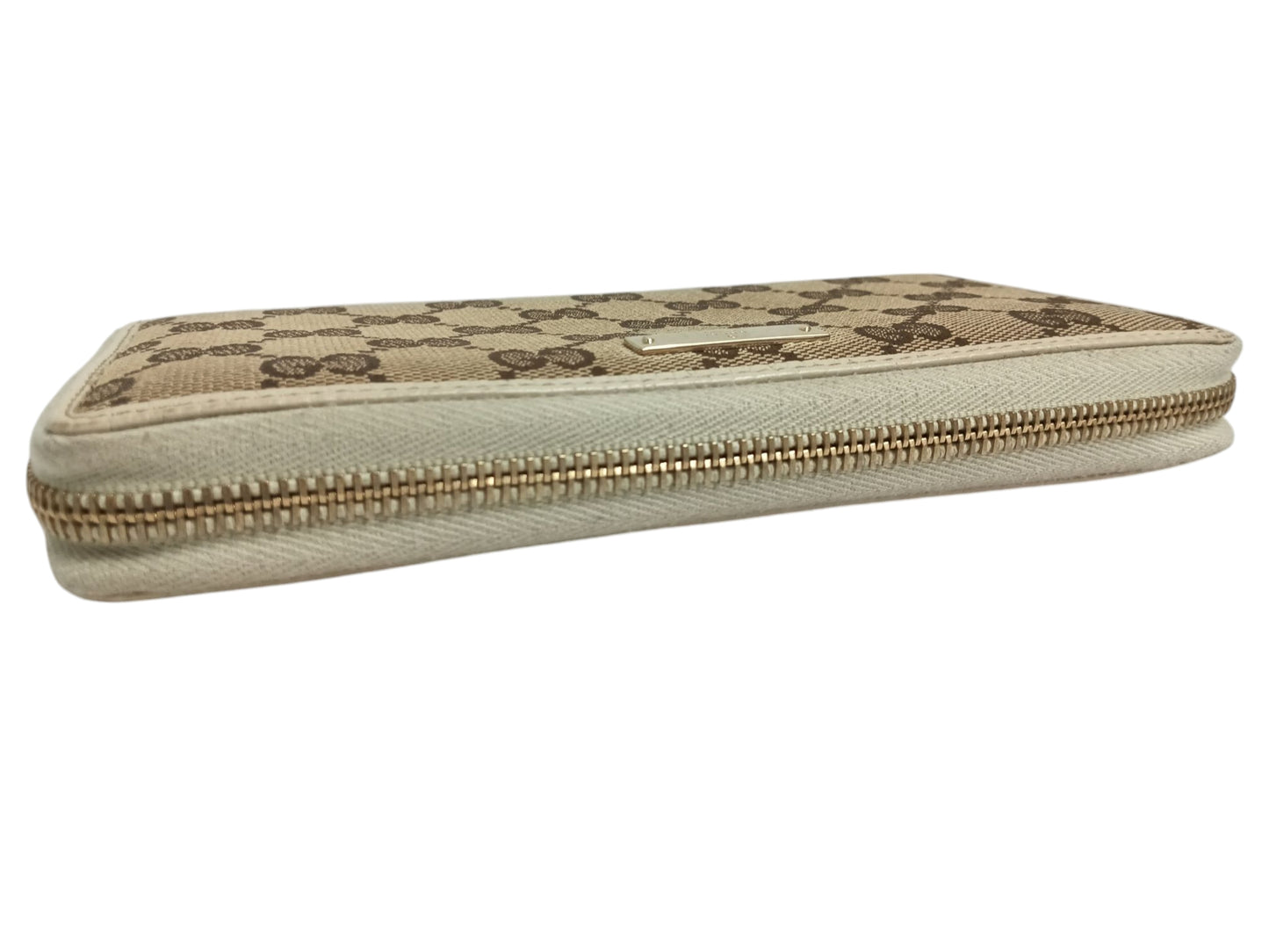 GUCCI Long Wallet 112724 Beige/White 2778