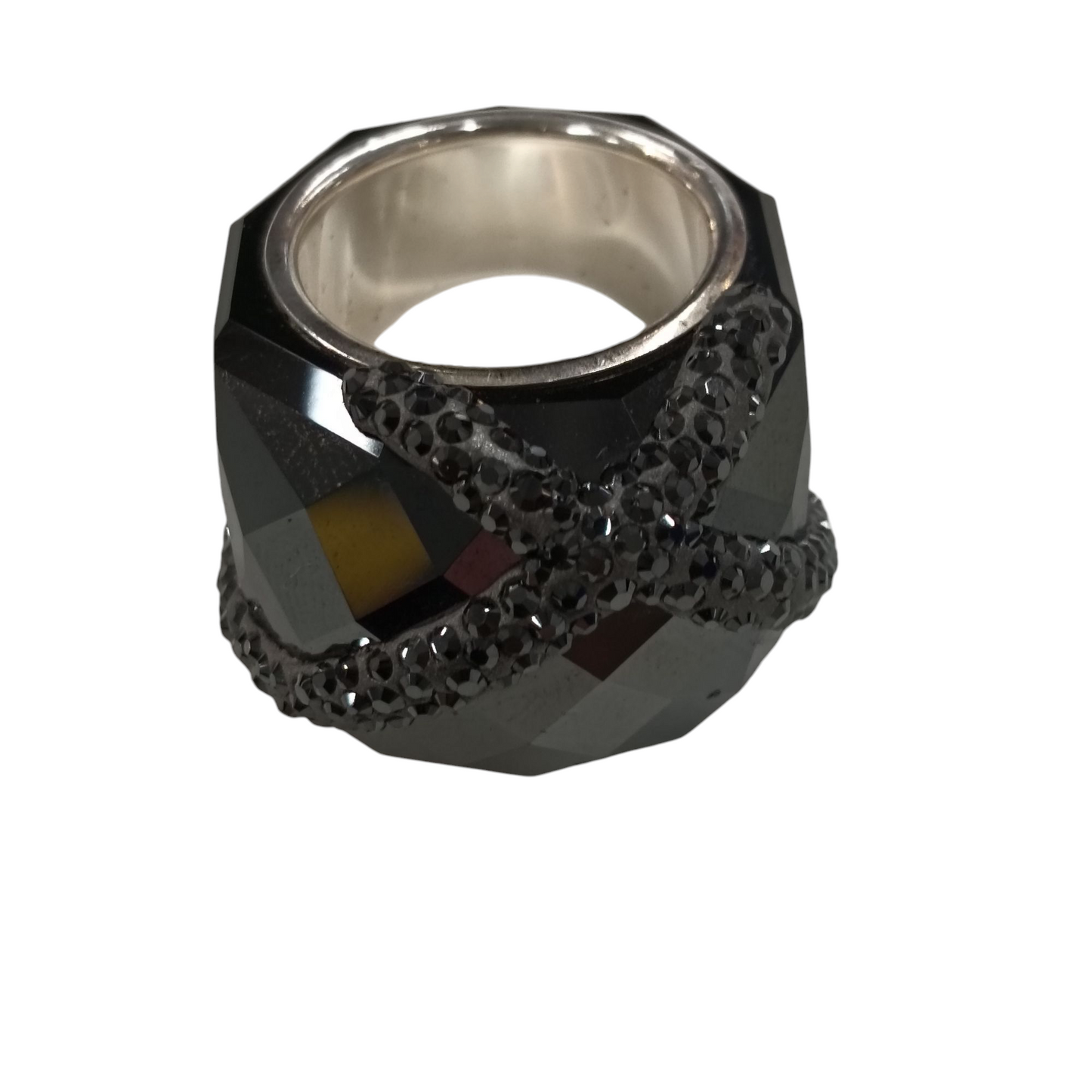 SWAROVSKI Ring Black Size 52