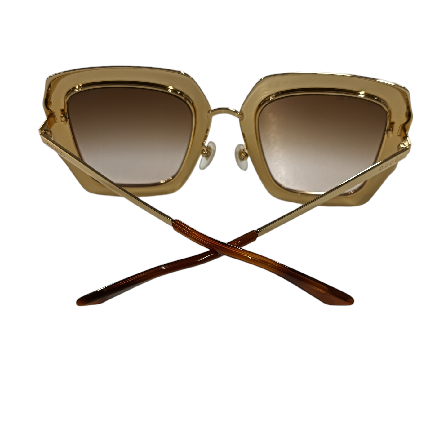 GUCCI SUNGLASSES GOLD/BROWN