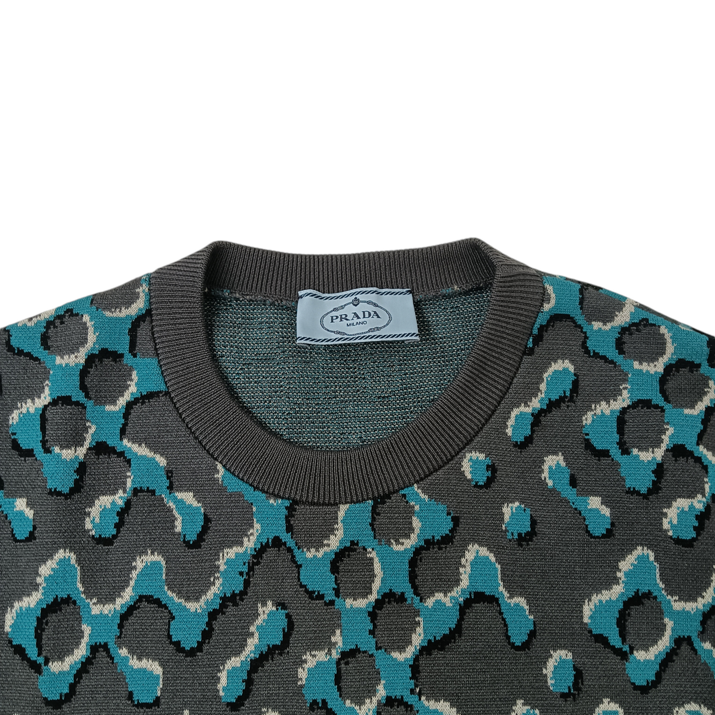 PRADA Knitwear 40 Lady's Gray/Blue AMA2 2015 383