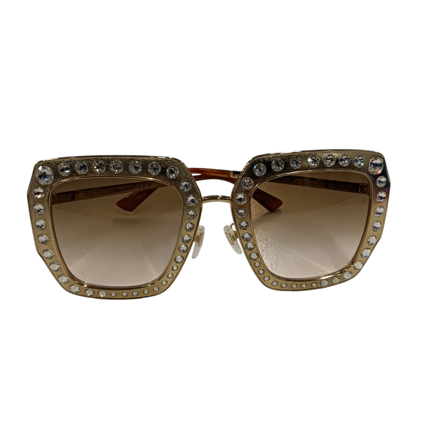 GUCCI SUNGLASSES GOLD/BROWN