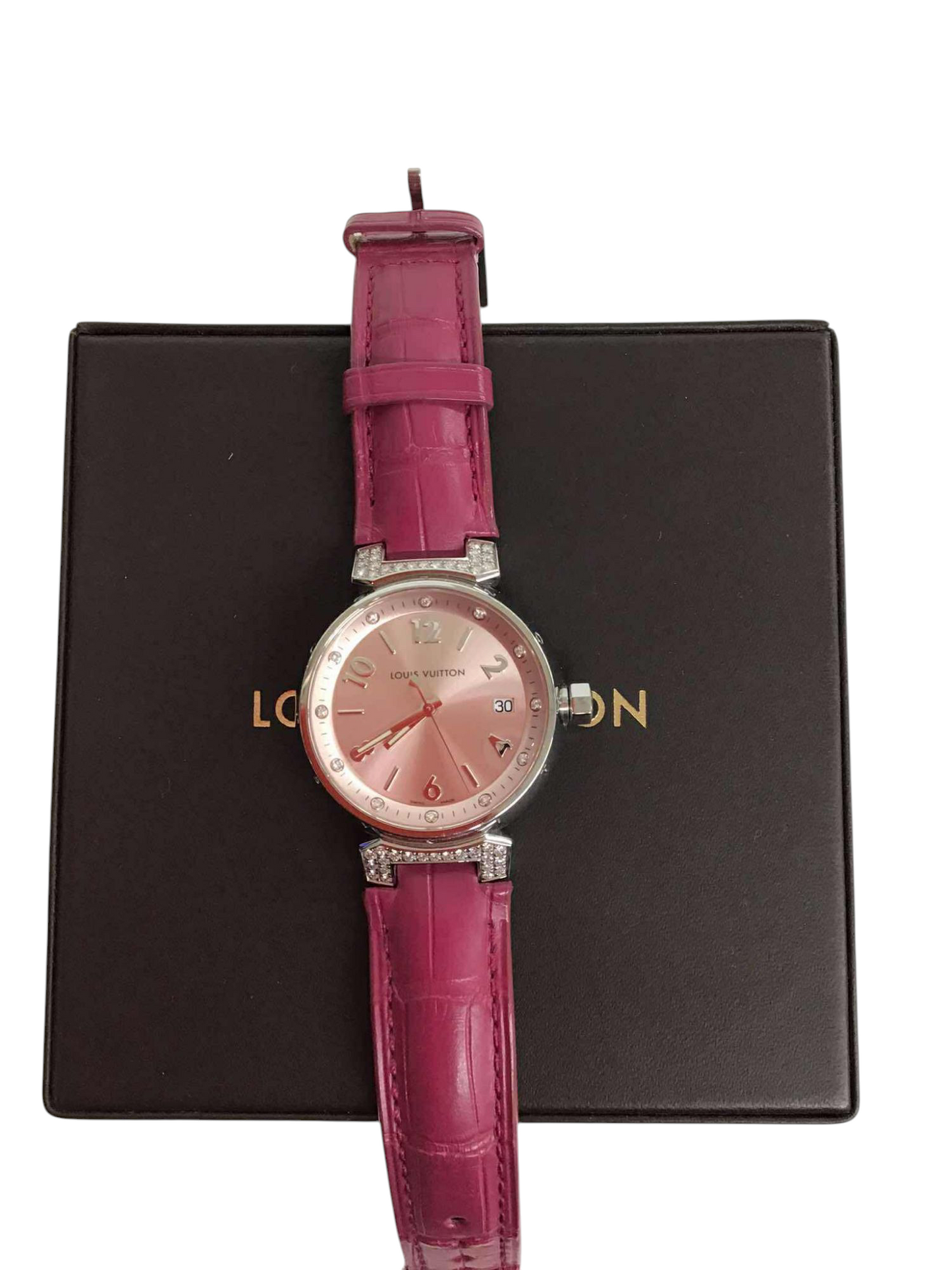 LOUIS VUITTON Wrist Watch Q13MY Leather