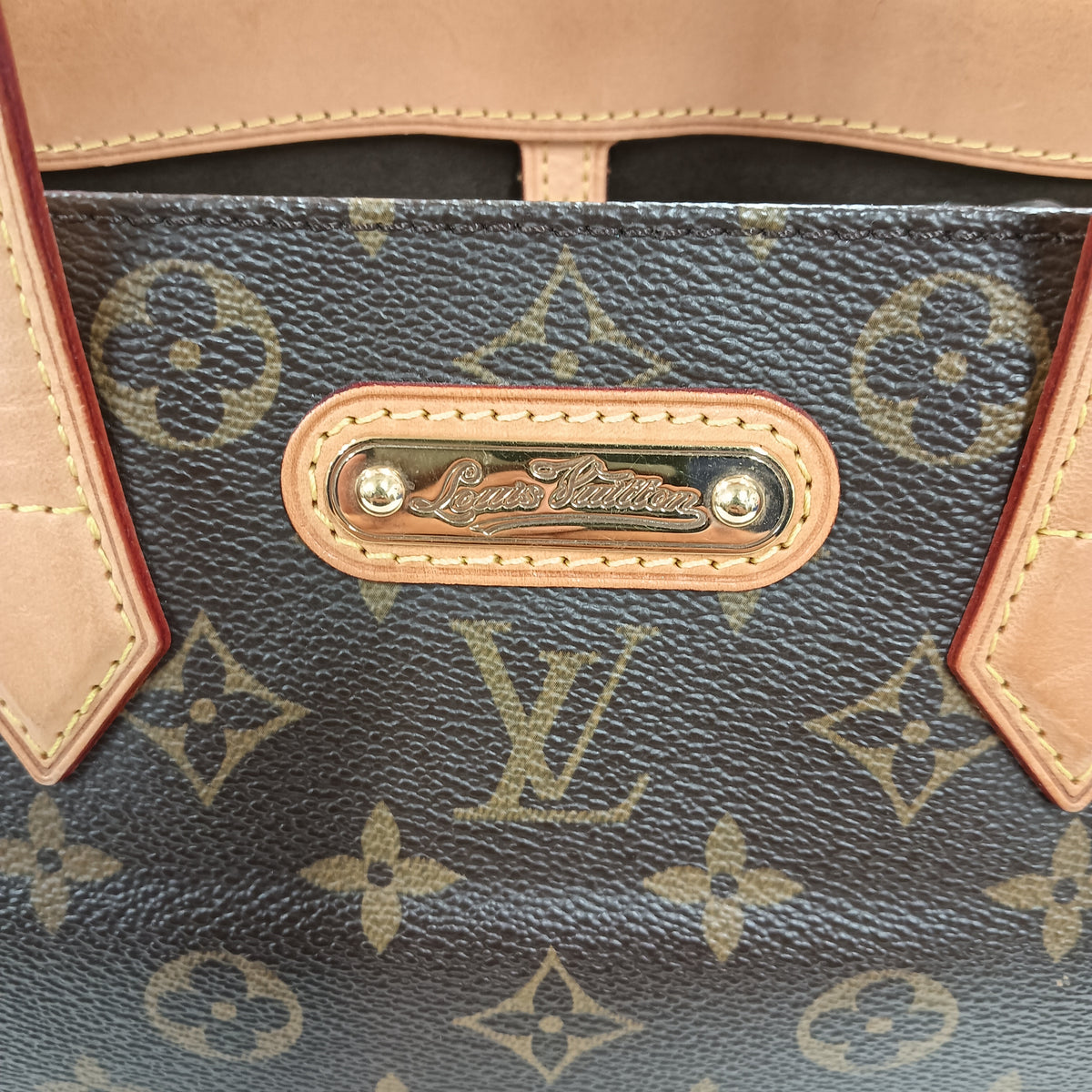 LOUIS VUITTON Handbag Monogram M40595 Brown **Stain CA2170