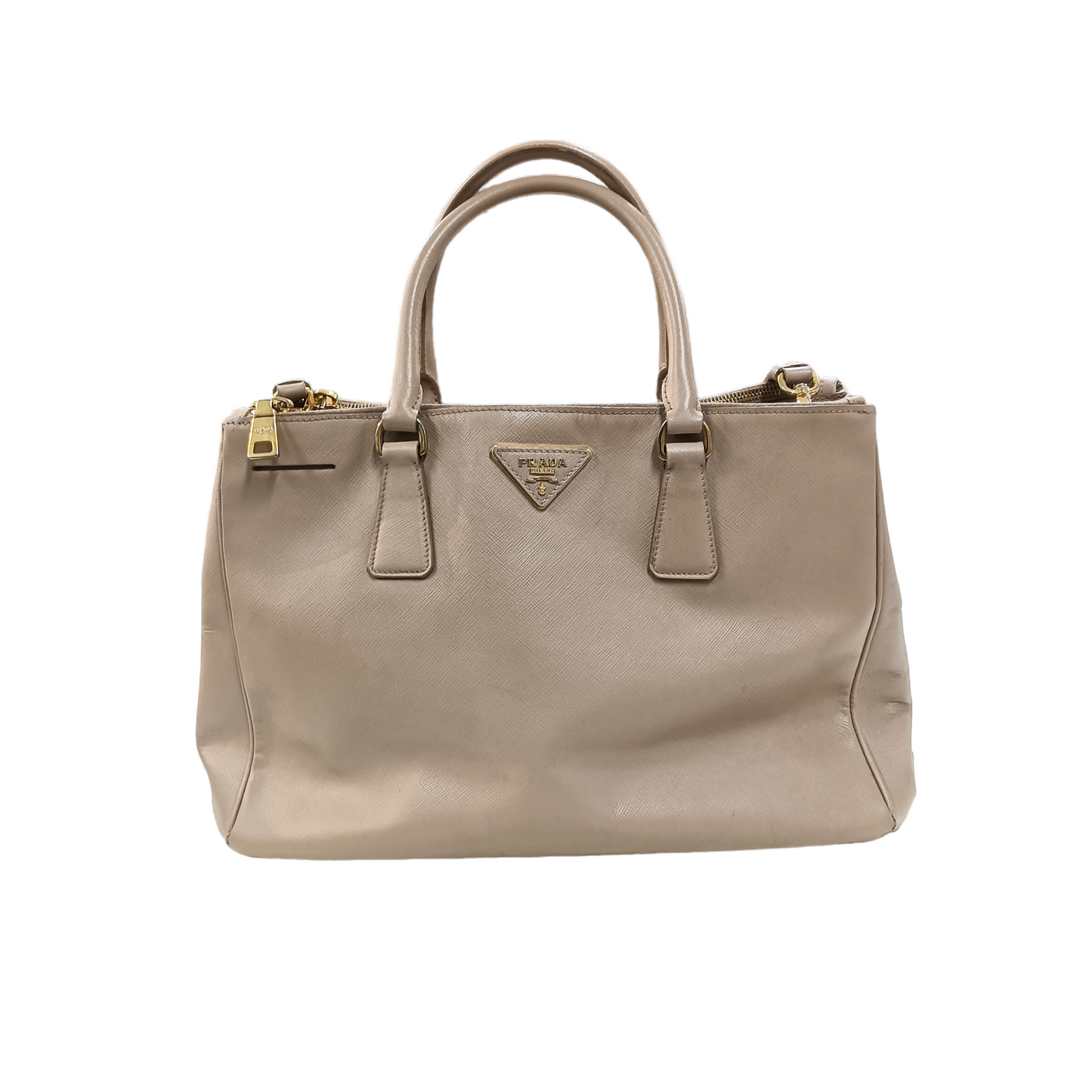PRADA Handbag Saffiano Beige BN2274