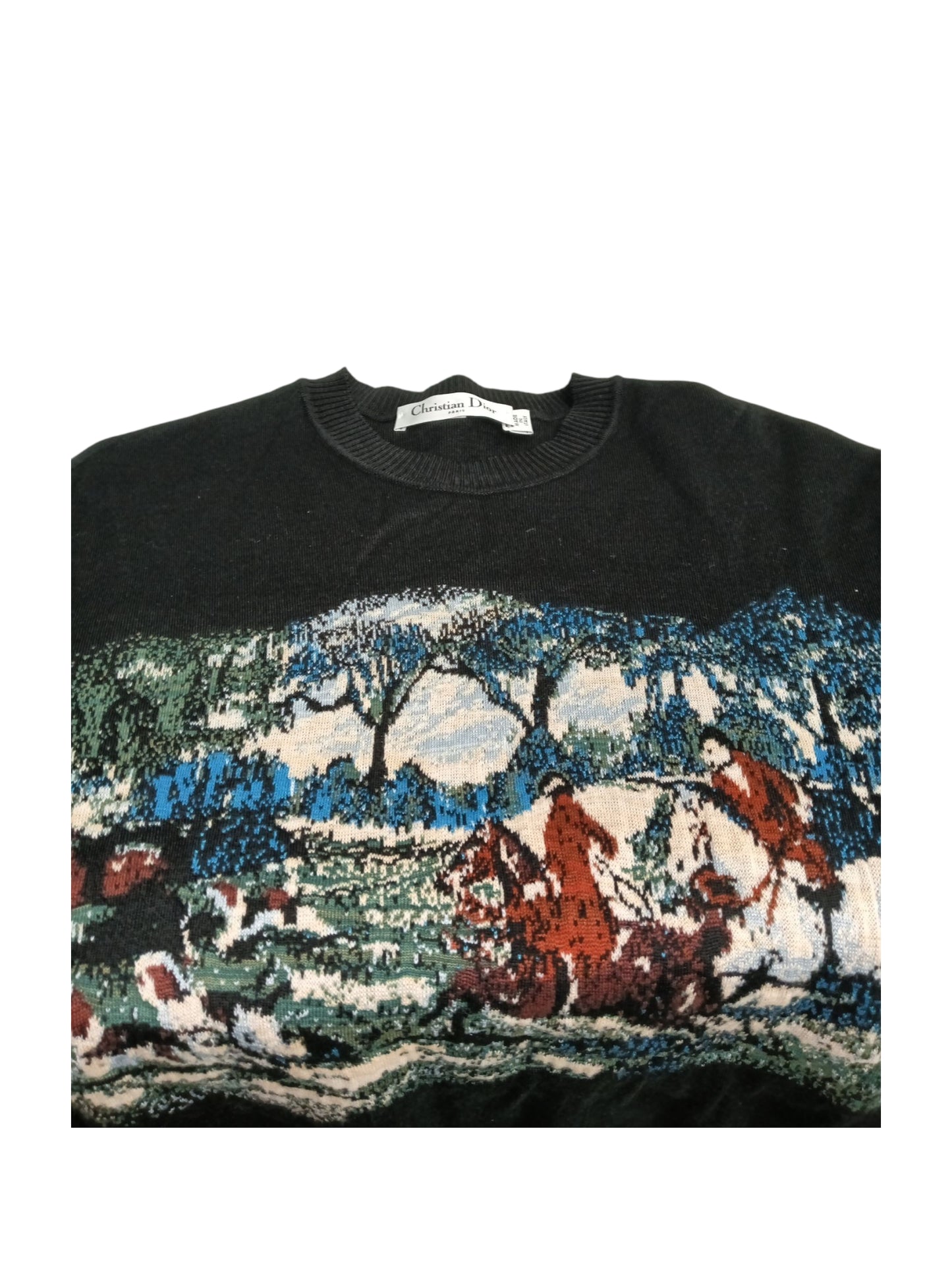 CHRISTIAN DIRO KNITWEAR 44 LADY'S BLACK 7C42529AM555