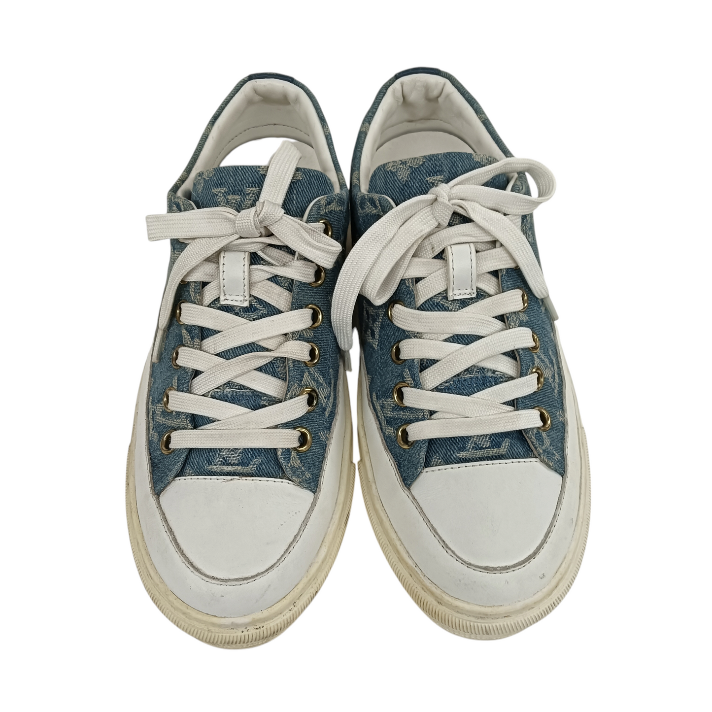 LOUIS VUITTON Sneaker Size 37 CL1108 Lady's Blue Rank (B)