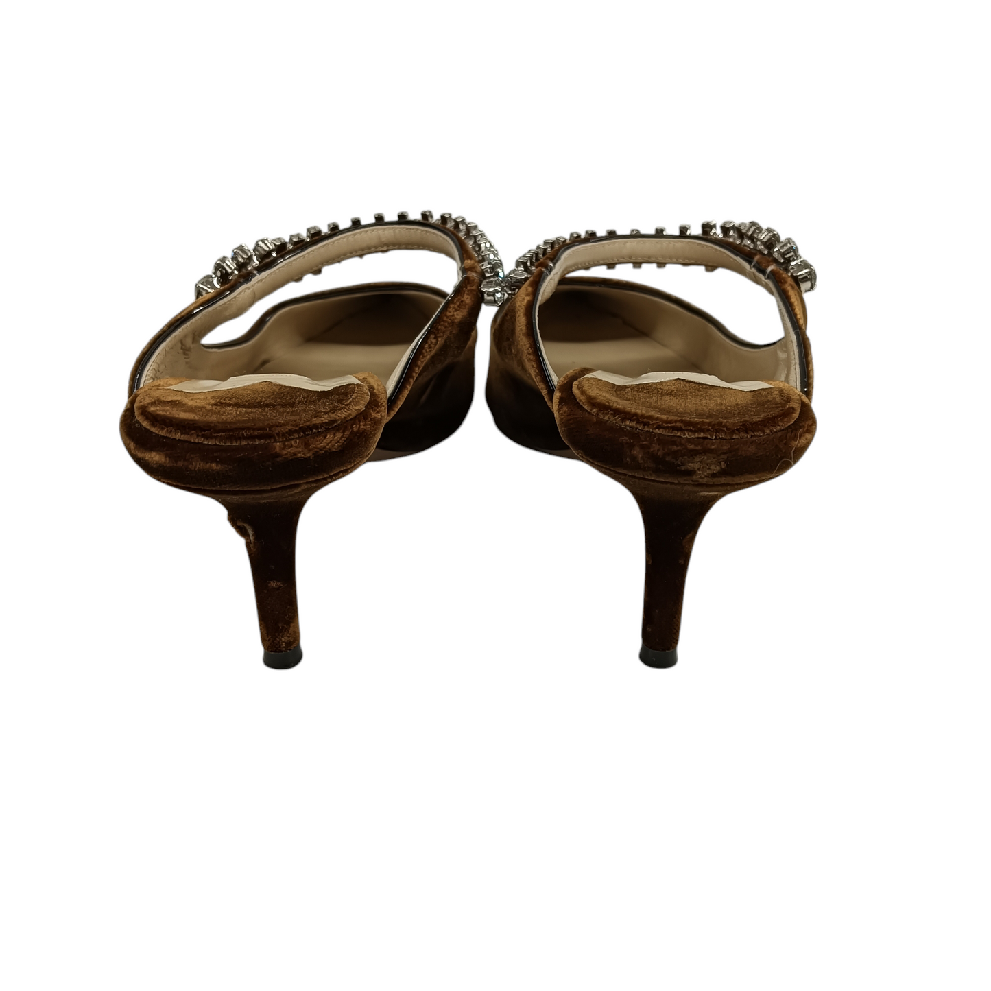 JIMMY CHOO Pumps 37 1/2 Lady's Brown Rank(B)