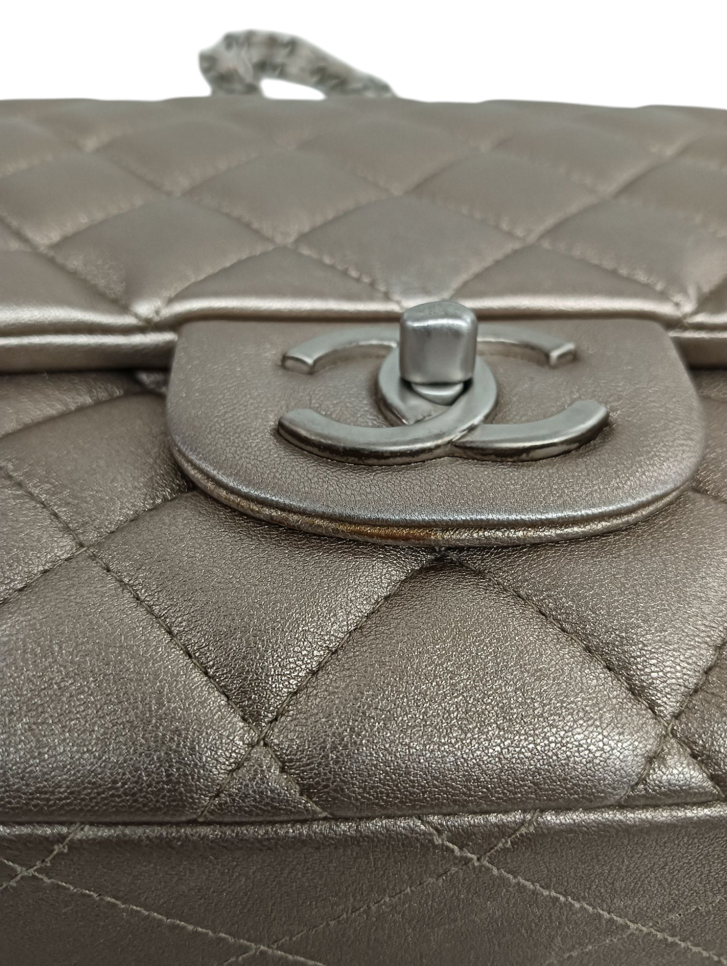 CHANEL Shoulder Bag 14870714 Gold With Garantee Card