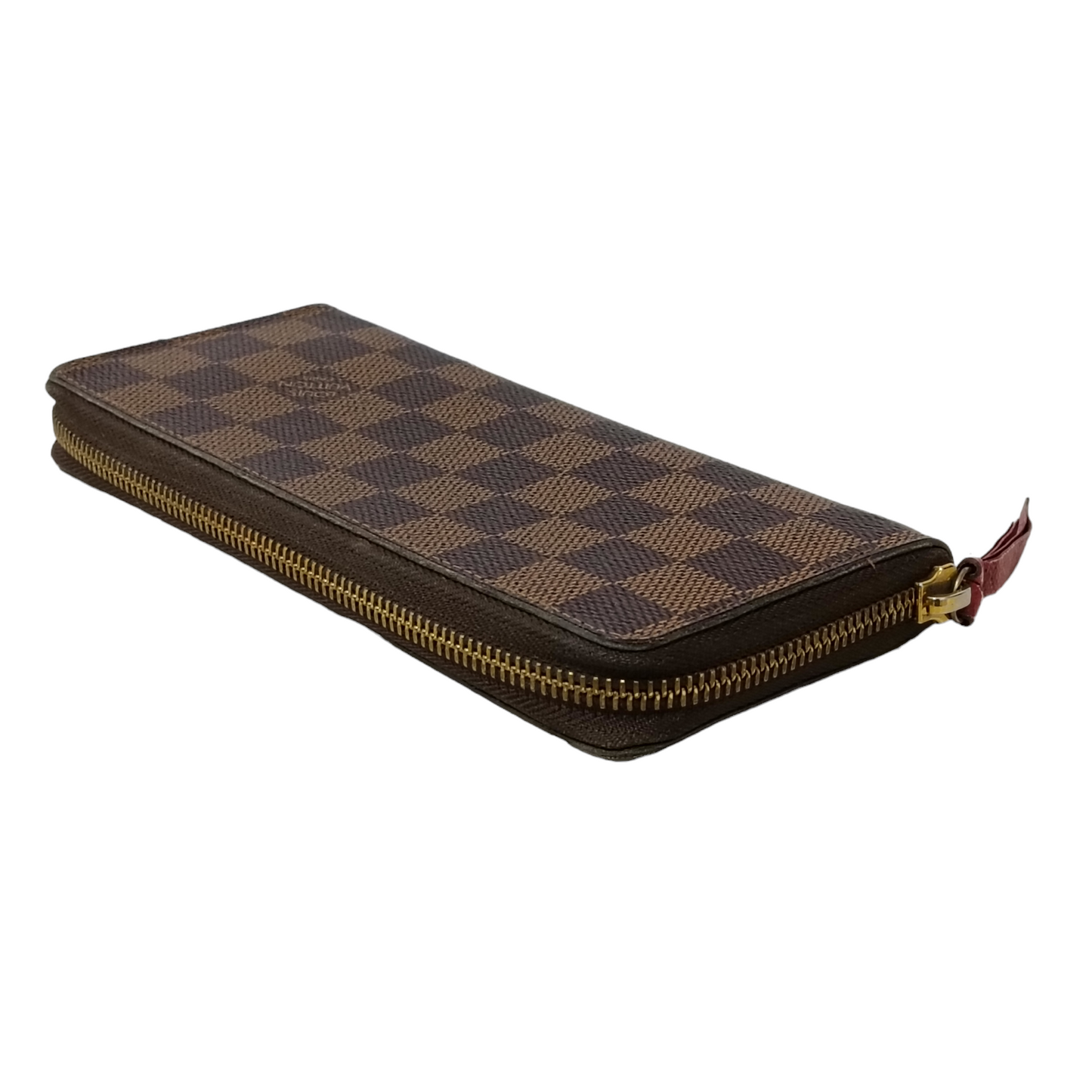 LOUIS VUITTON Long Wallet Damier Brown CA3147 Round Zip