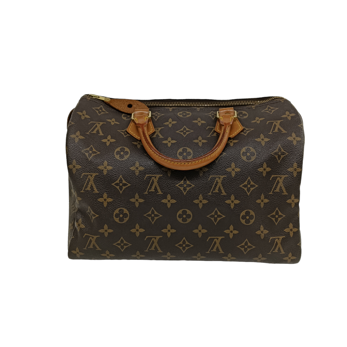 LOUIS VUITTON Handbag Monogram M41526 Brown Damage/Stain AD0040 Speedy 30