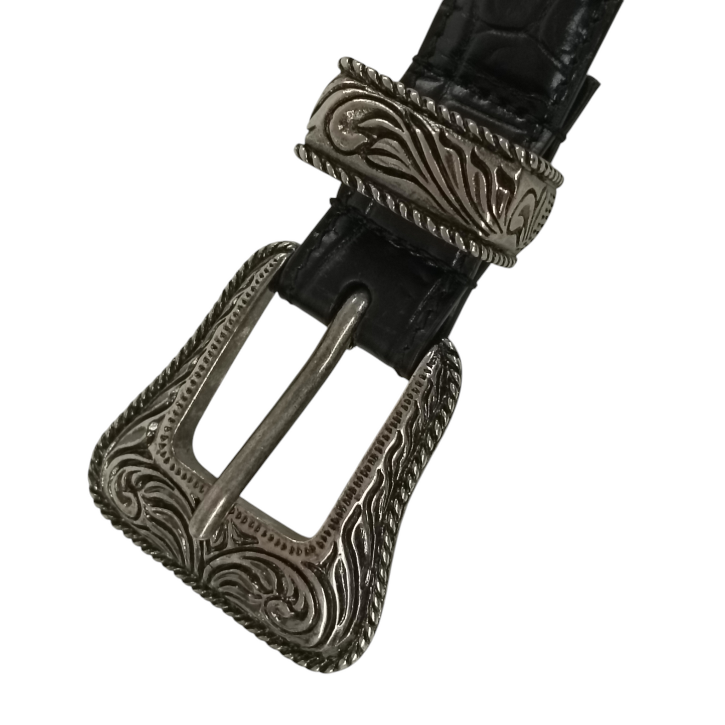 SAINT LAURENT PARIS Belt Rank (B) Black GRZ352958