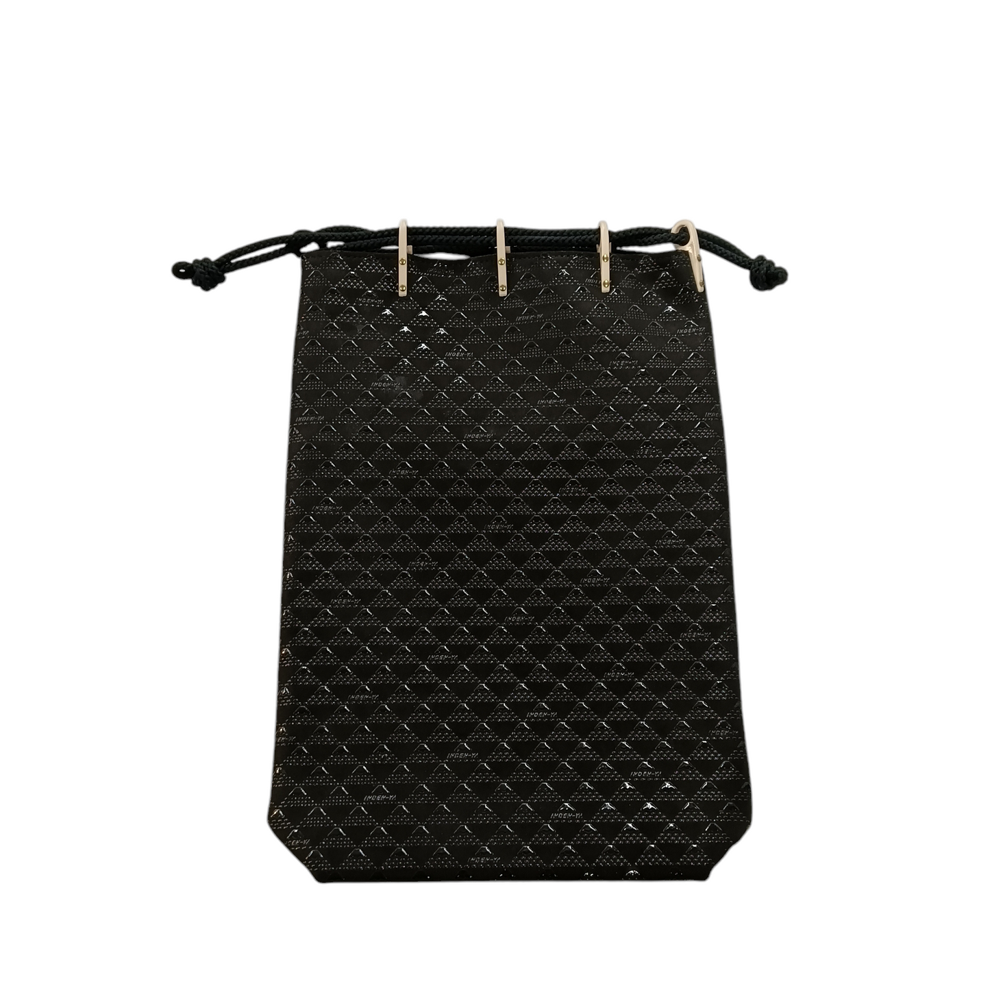 INDEN-YA Pouch Black Deer Leather/Lacquer