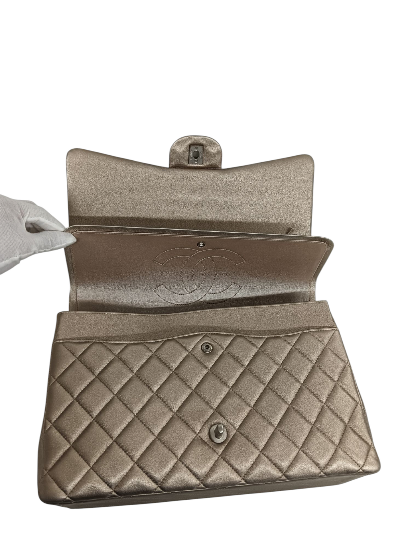 CHANEL Shoulder Bag 14870714 Gold With Garantee Card