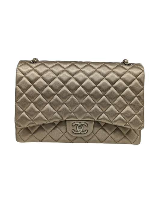 CHANEL Shoulder Bag 14870714 Gold With Garantee Card