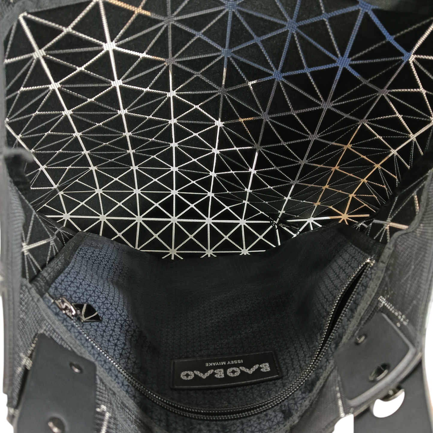 BAO BAO ISSEY MIYAKE Tote Bag BB46-AG503 RANK A Black