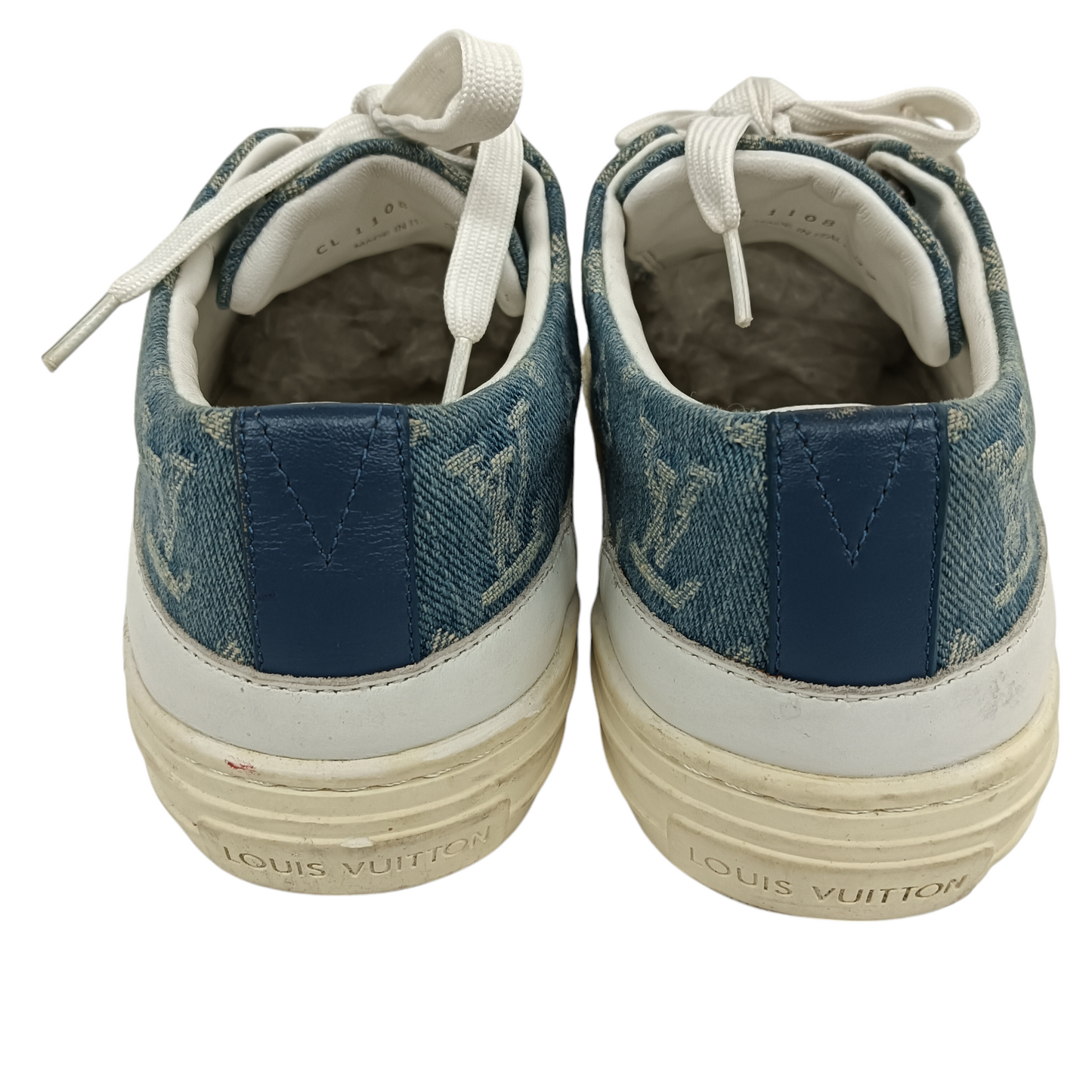 LOUIS VUITTON Sneaker Size 37 CL1108 Lady's Blue Rank (B)